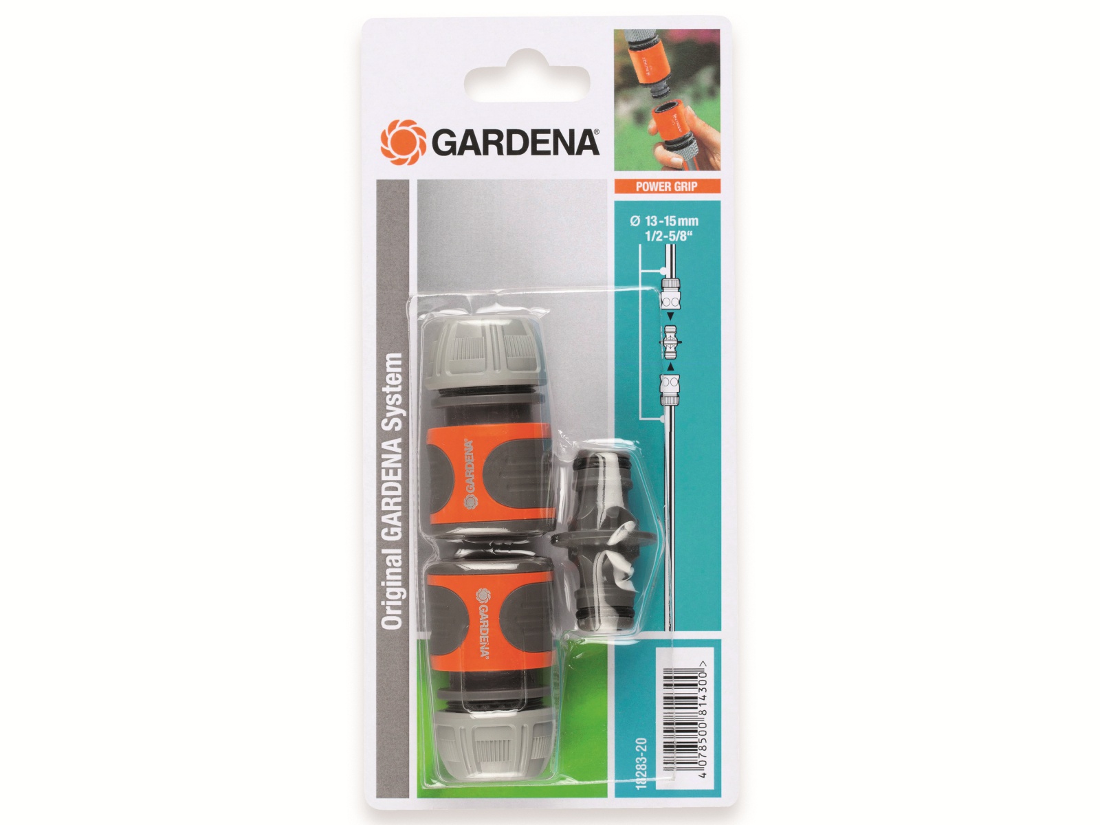 GARDENA Kupplungs-Satz 18283-20, 13mm (1/2"), 3-teilig GARDENA Kupplungs-Satz 18283-20, 13mm (1/2"), 3-teilig