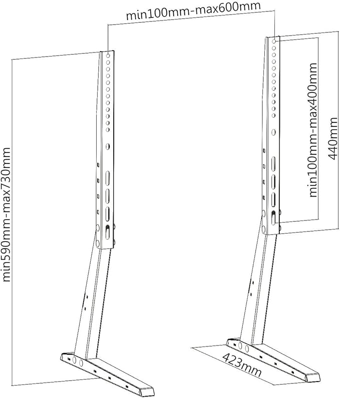 PUREMOUNTS TV Standfuß PM-TVS-02 PUREMOUNTS TV Standfuß PM-TVS-02