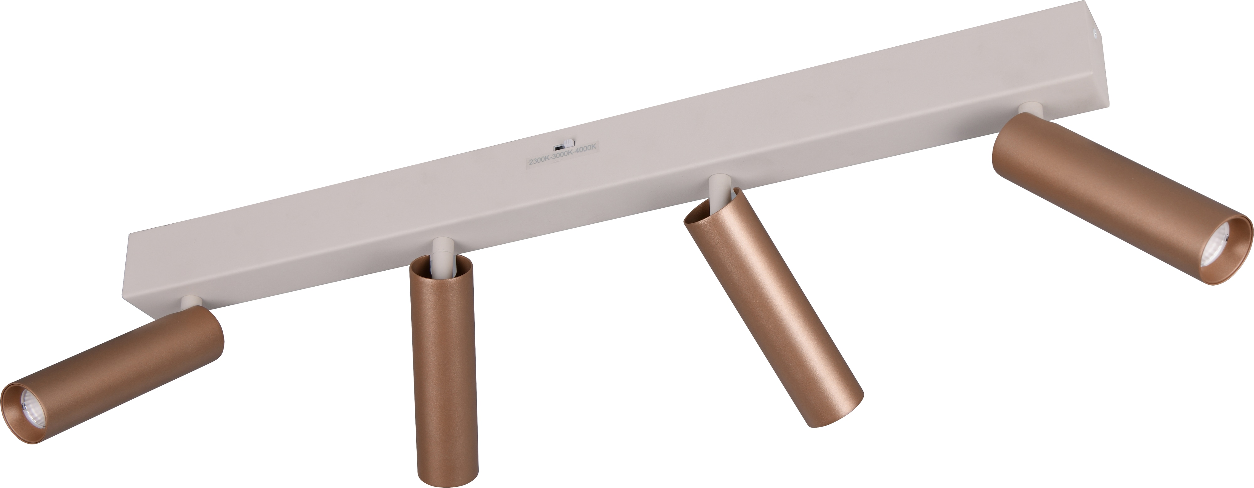 TRIO LED-Spotleuchte AMBALA, 849210465, 4-fach, 4x 5 W, 4x 500 lm, coffee TRIO LED-Spotleuchte AMBALA, 849210465, 4-fach, 4x 5 W, 4x 500 lm, coffee