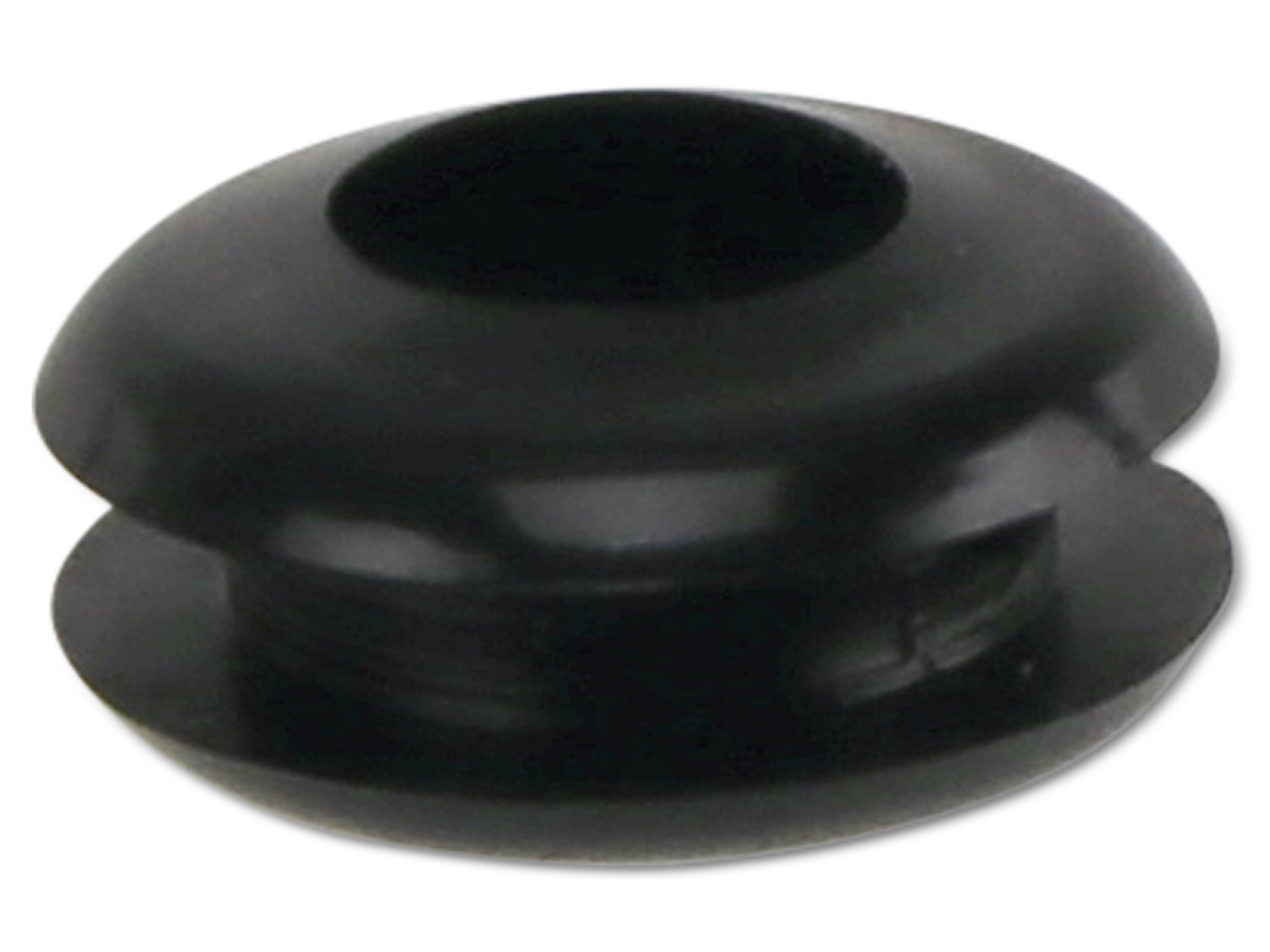 KSS Kabeldurchführungstülle PVC weich, schwarz, Plattenstärke 1,7, Loch-Ø 5, geschlossen, 1 Stück KSS Kabeldurchführungstülle PVC weich, schwarz, Plattenstärke 1,7, Loch-Ø 5, geschlossen, 1 Stück
