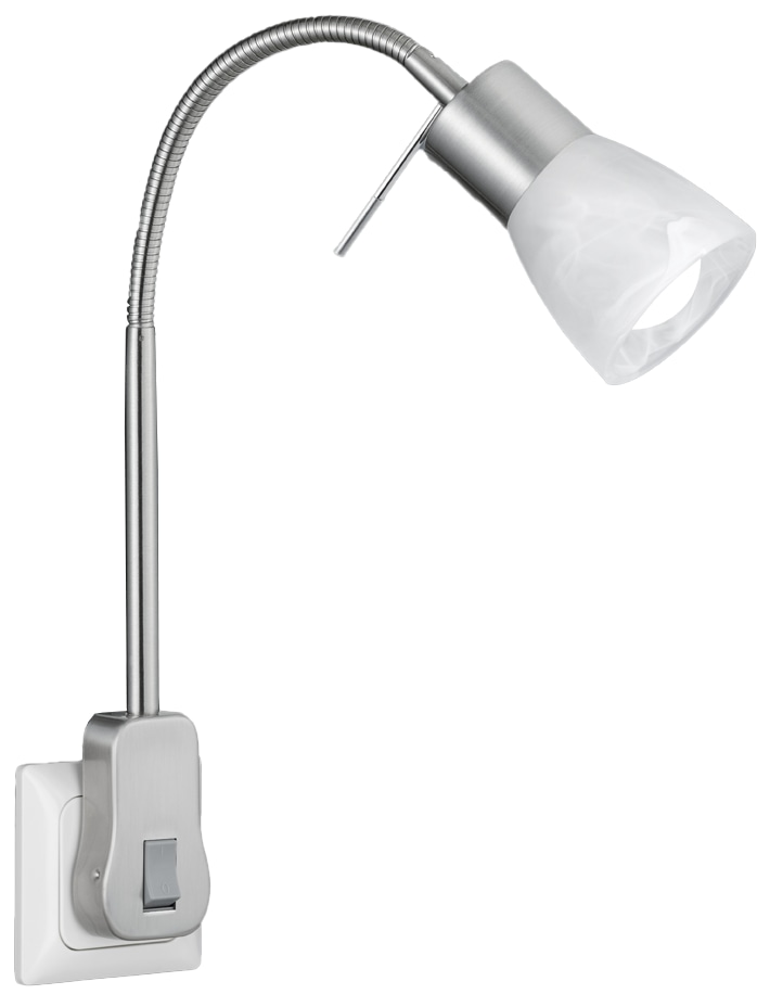 TRIO LED-Steckerleuchte Levisto 891010107 nickel-matt, inkl. E14 LED 4,9 W, 470 lm, 3000 K TRIO LED-Steckerleuchte Levisto 891010107 nickel-matt, inkl. E14 LED 4,9 W, 470 lm, 3000 K