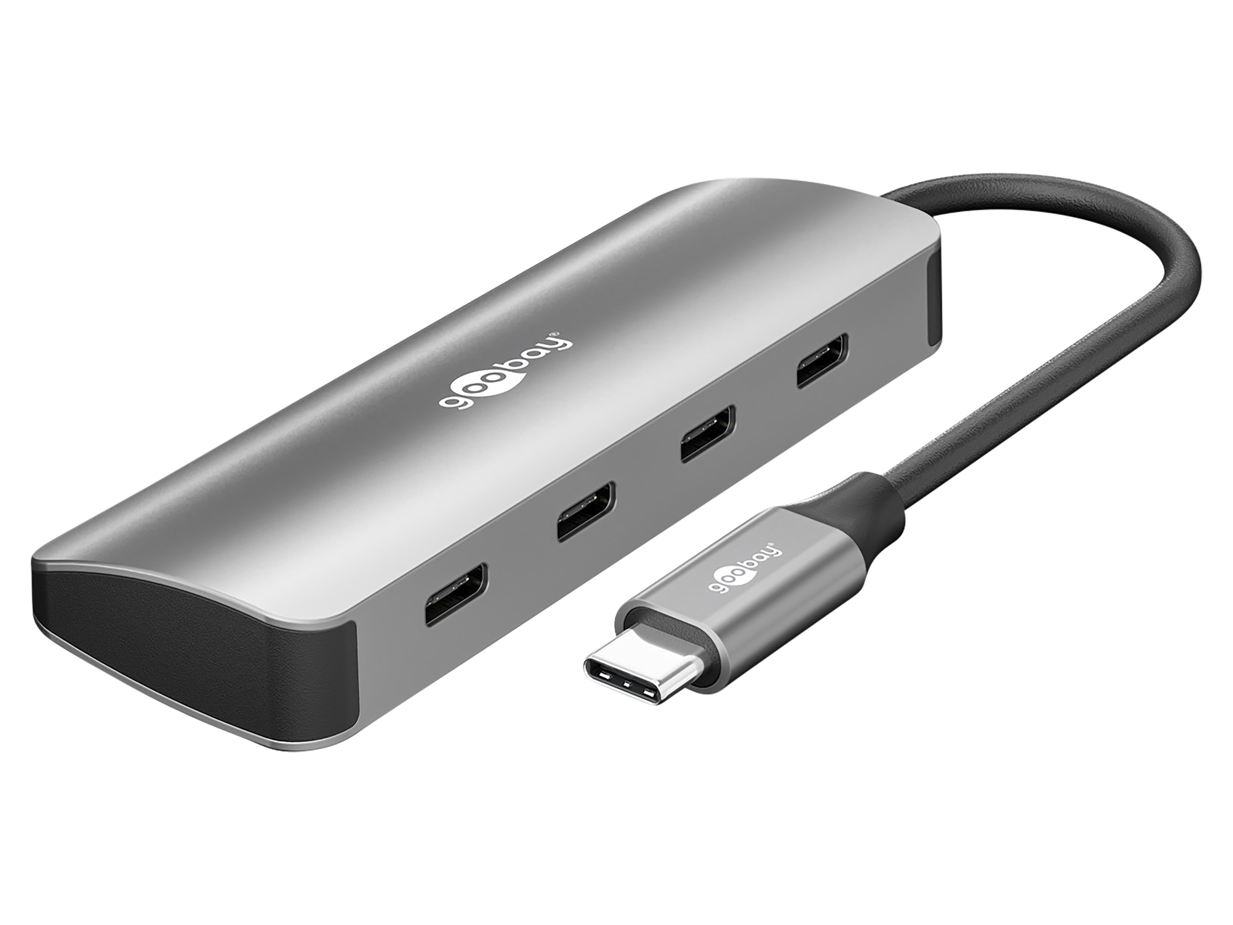 GOOBAY USB-C Hub 76565 Slim 4 Port USB-C auf USB-C 10 Gbit/s GOOBAY USB-C Hub 76565 Slim 4 Port USB-C auf USB-C 10 Gbit/s