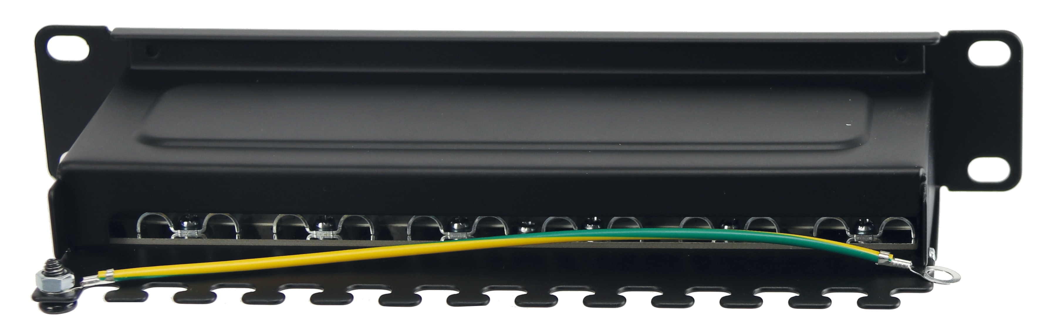 RED4POWER CAT.6a Patchpanel R4-N106S, 12-fach, 10", schwarz