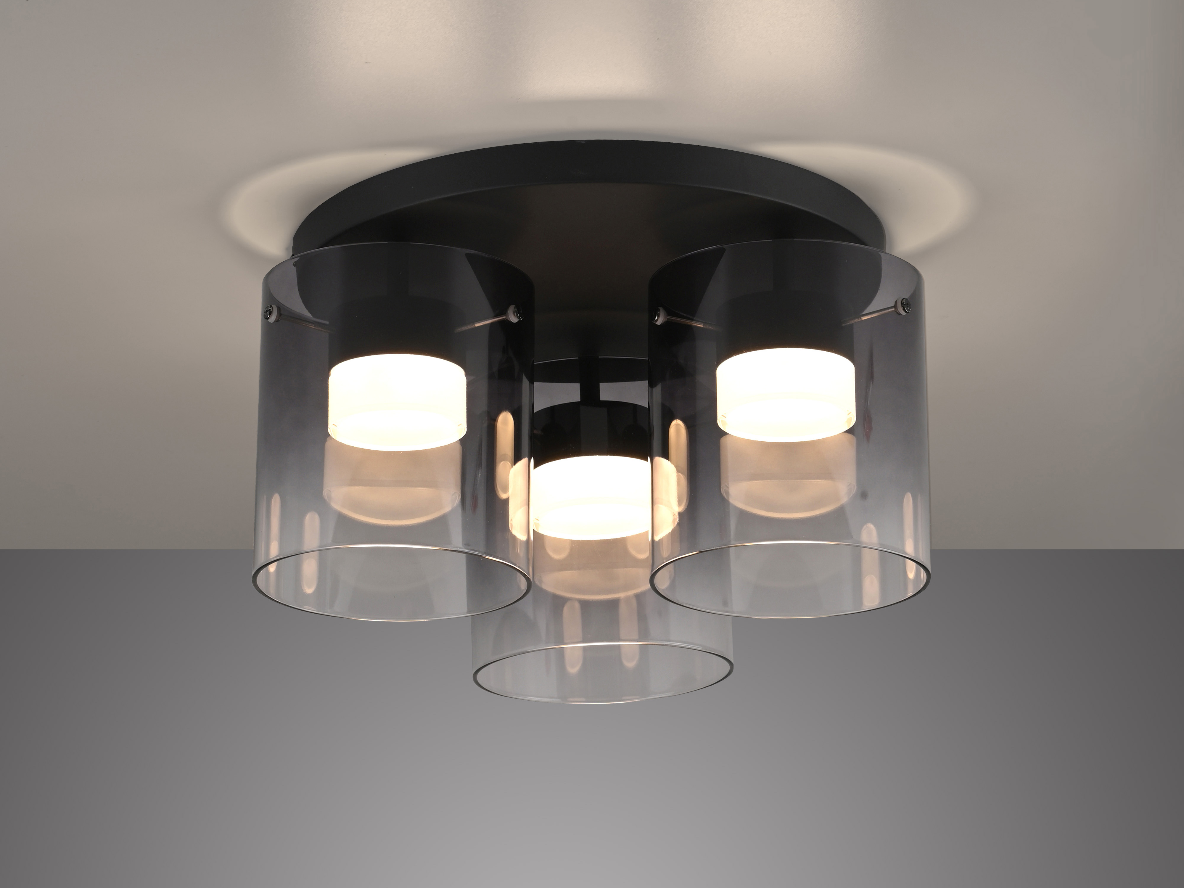 JUST LIGHT LED-Deckenleuchte 14041-18, 22,5W, 2400lm, 3000K, schwarz JUST LIGHT LED-Deckenleuchte 14041-18, 7,5W, 800lm, 3000K, schwarz