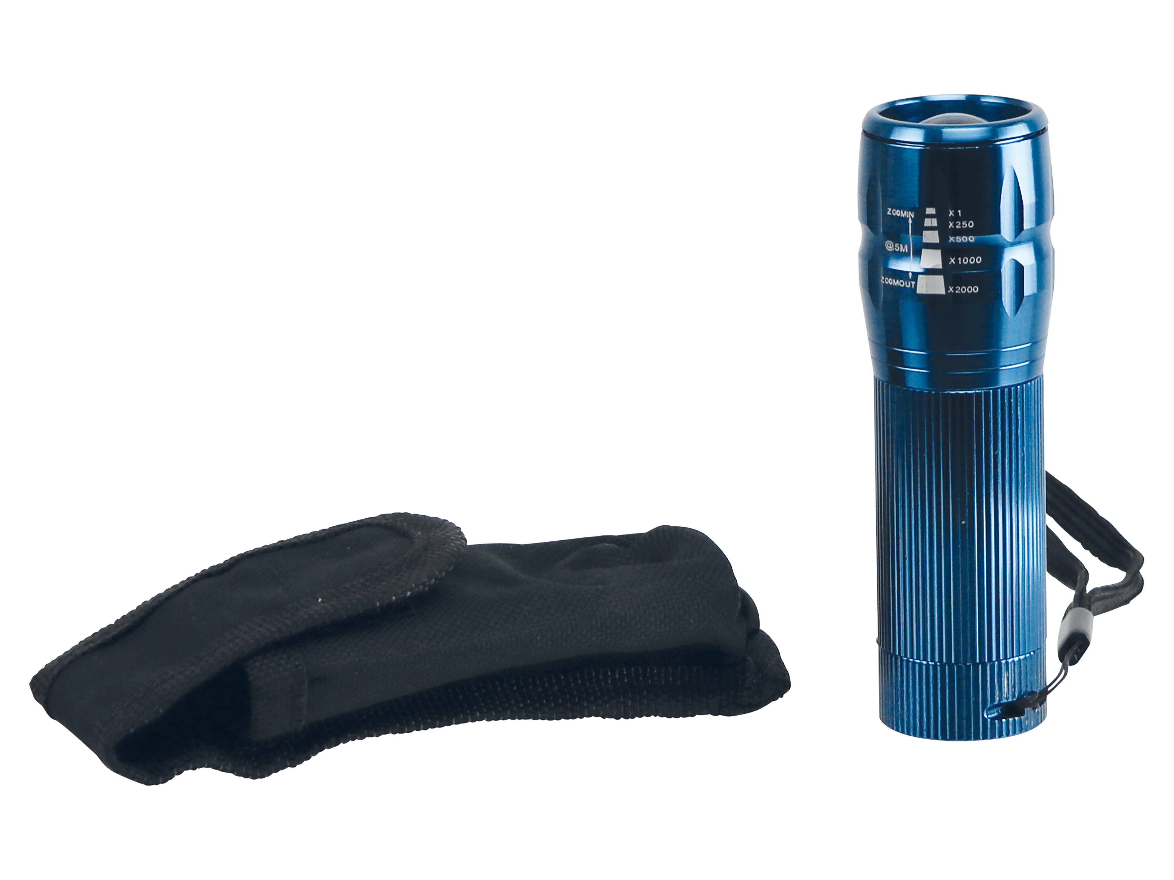 LED-Taschenlampe, Alu, 5 W OSRAM LED, blau, 4xMicro LED-Taschenlampe, Alu, 5 W OSRAM LED, blau, 4xMicro