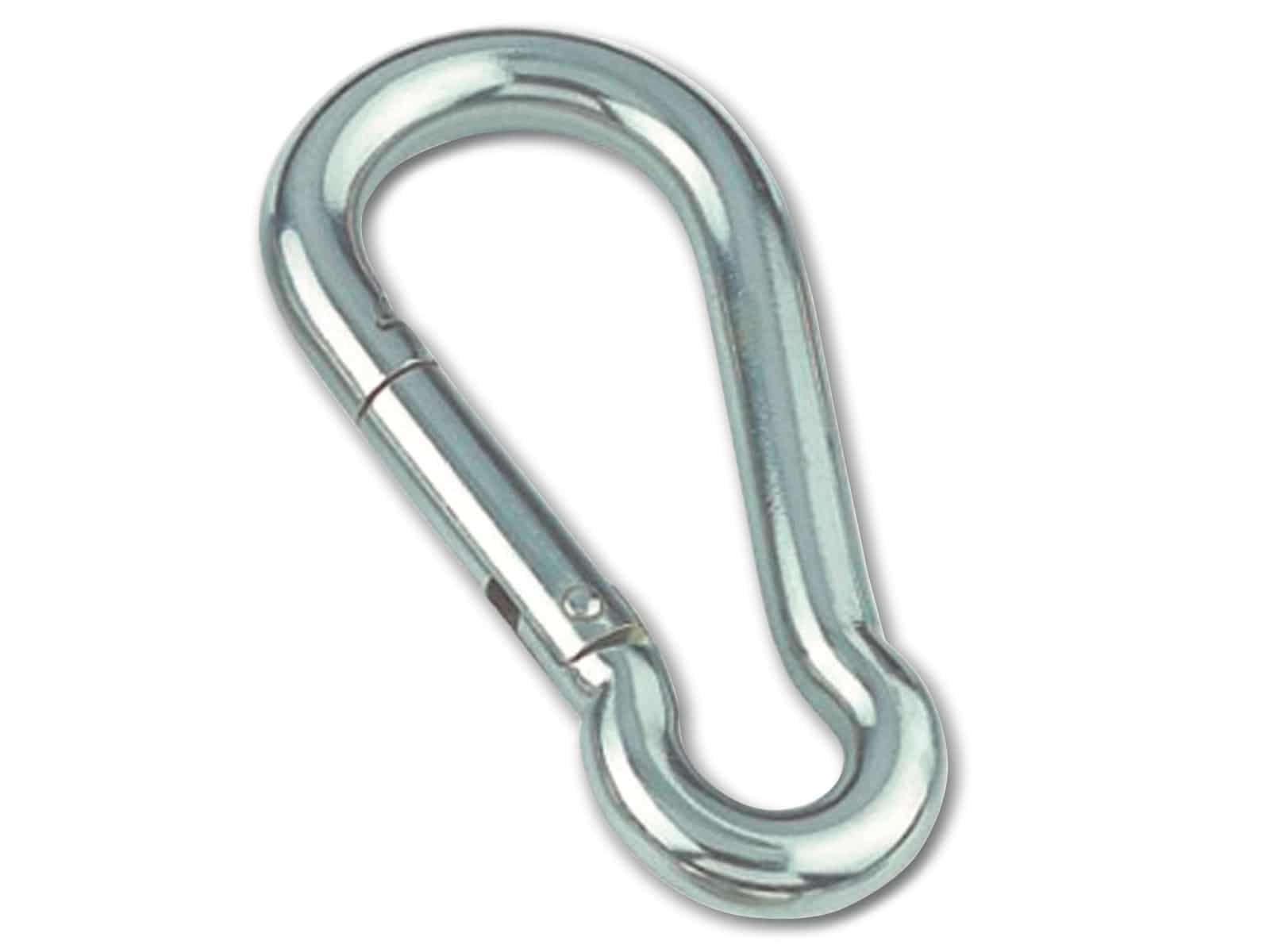 MARINETECH Karabinerhaken, Edelstahl A4, 6x60 mm, 4 Stück MARINETECH Karabinerhaken, Edelstahl A4, 6x60 mm, 4 Stück