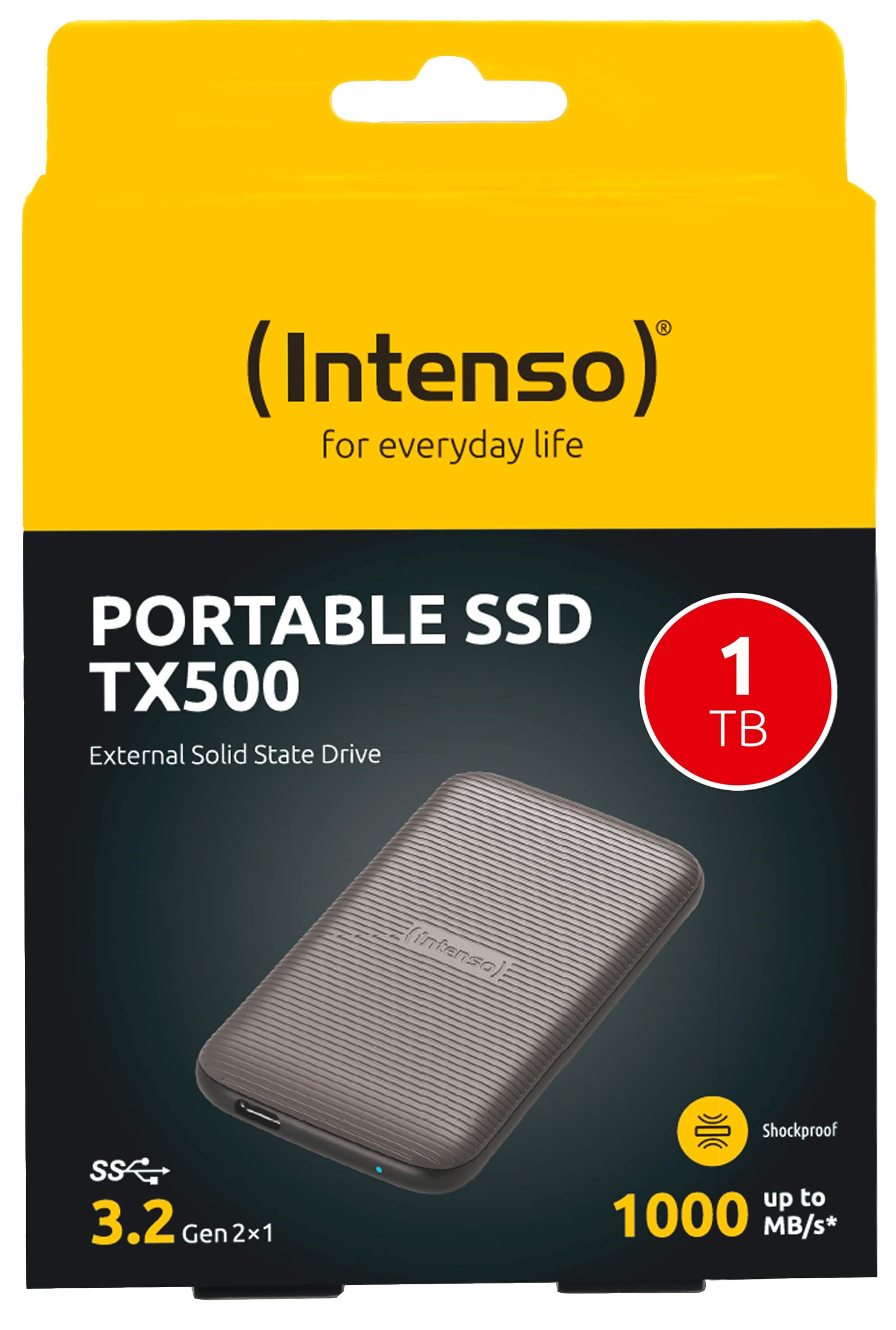 INTENSO USB 3.2-SSD TX500 1TB INTENSO USB 3.2-SSD TX500 1TB