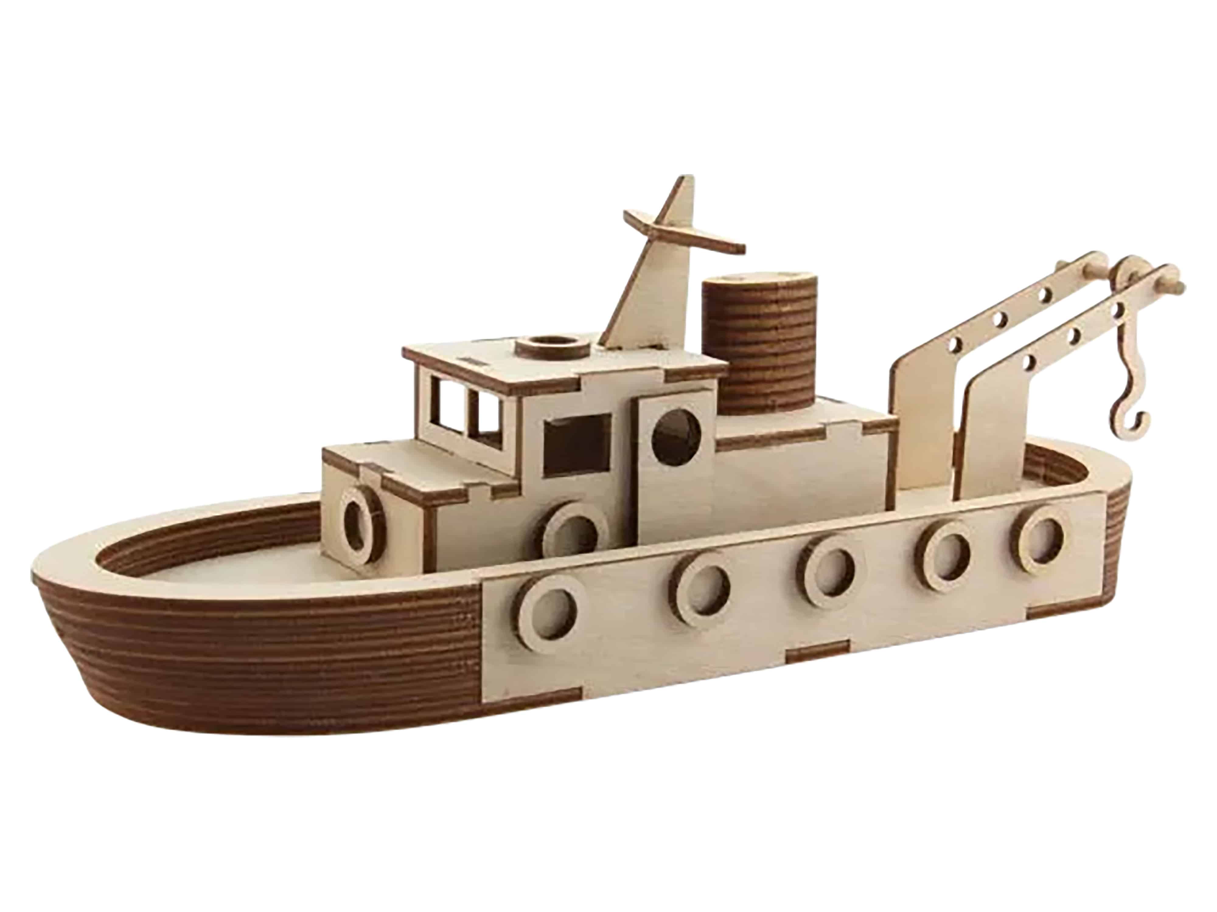 SOLAR LICHTER Holzbausatz Hafenschlepper Speedy SOL-EXPERT Holzbausatz Hafenschlepper Speedy