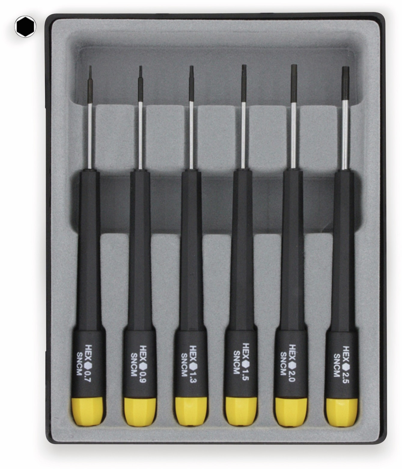 DONAU ELEKTRONIK Schraubendreher-Satz, 280-63, Sechskant metrisch, 6-teilig DONAU ELEKTRONIK Schraubendreher-Satz, 280-63, Sechskant metrisch, 6-teilig