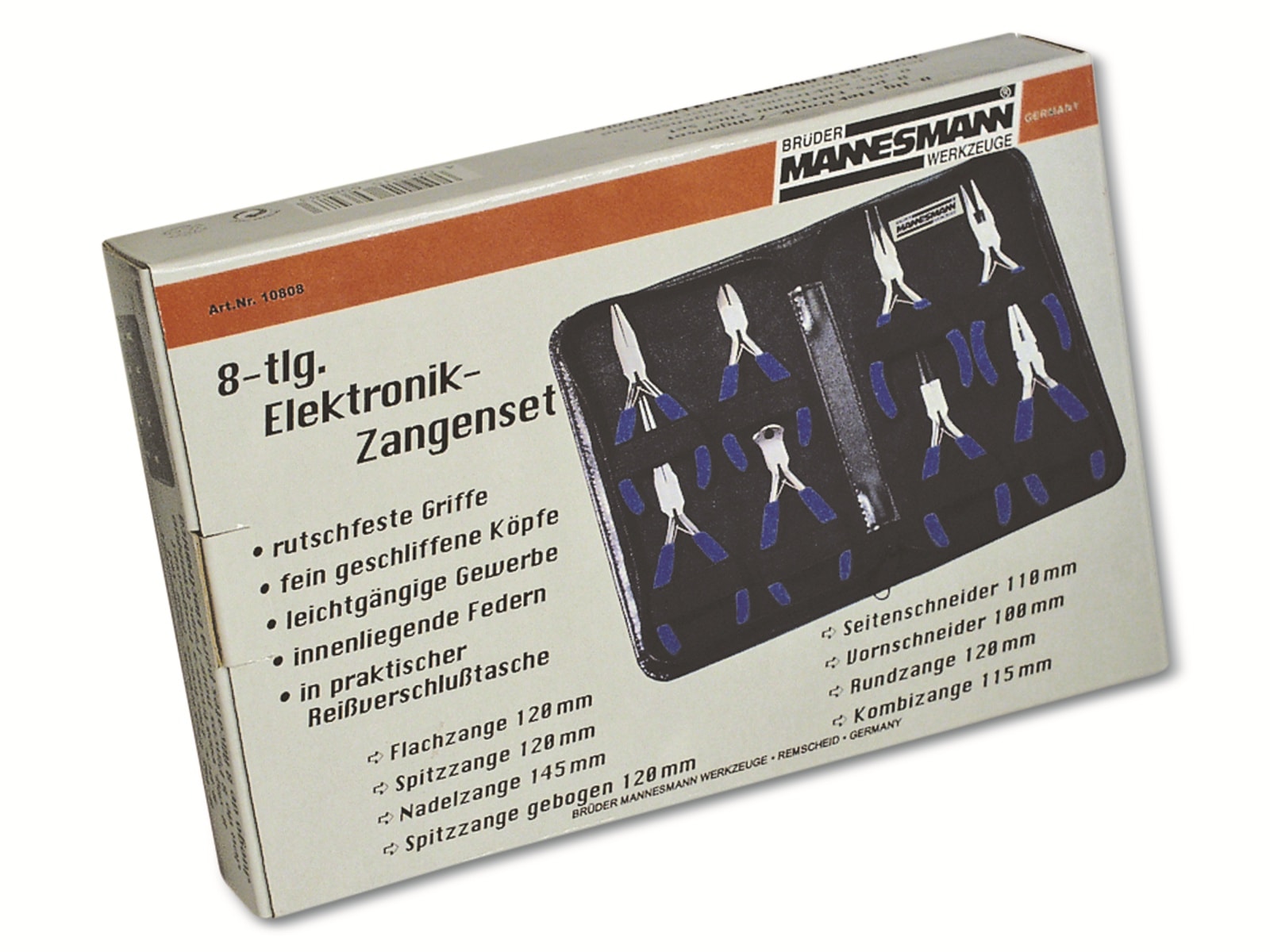 BRÜDER MANNESMANN Elektronik-Zangenset, 8-teilig BRÜDER MANNESMANN Elektronik-Zangenset, 8-teilig