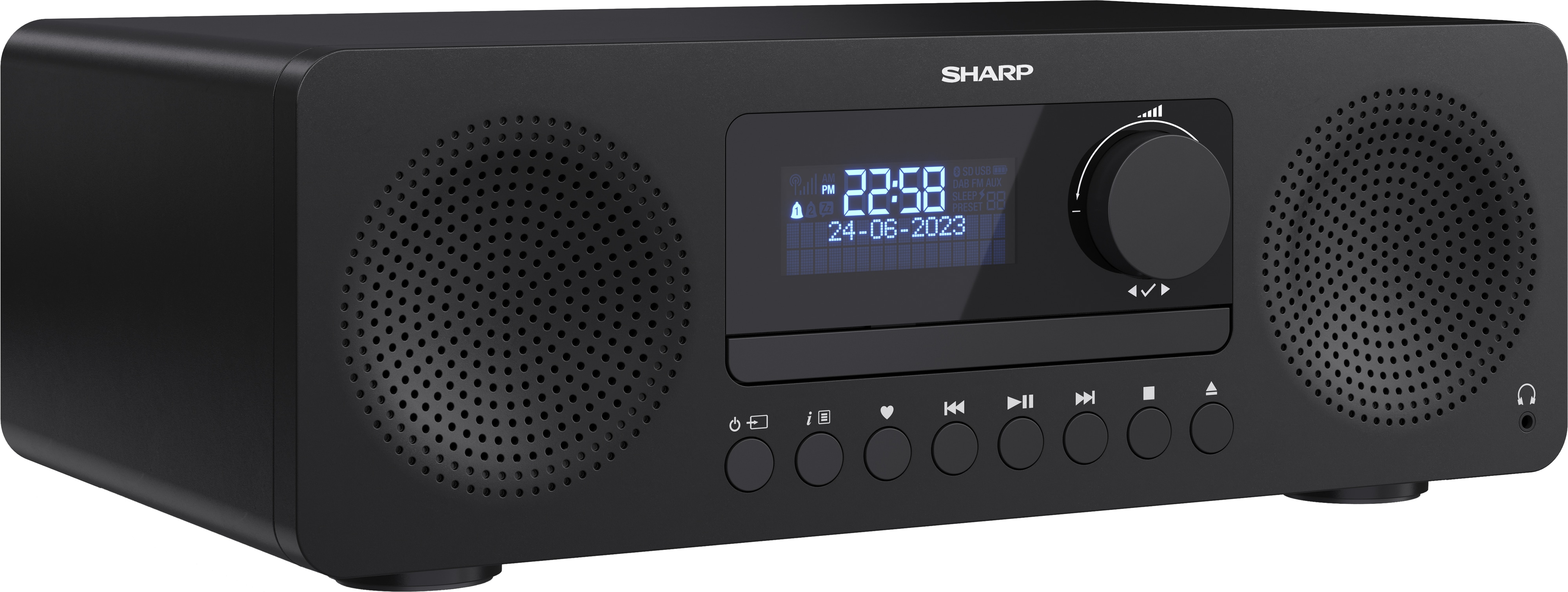 SHARP HiFi-Anlage XL-B720D, All-in-one, schwarz, DAB+, Bluetooth, MP3, CD SHARP HiFi-Anlage XL-B720D, All-in-one, schwarz, DAB+, Bluetooth, MP3, CD-Lafw.