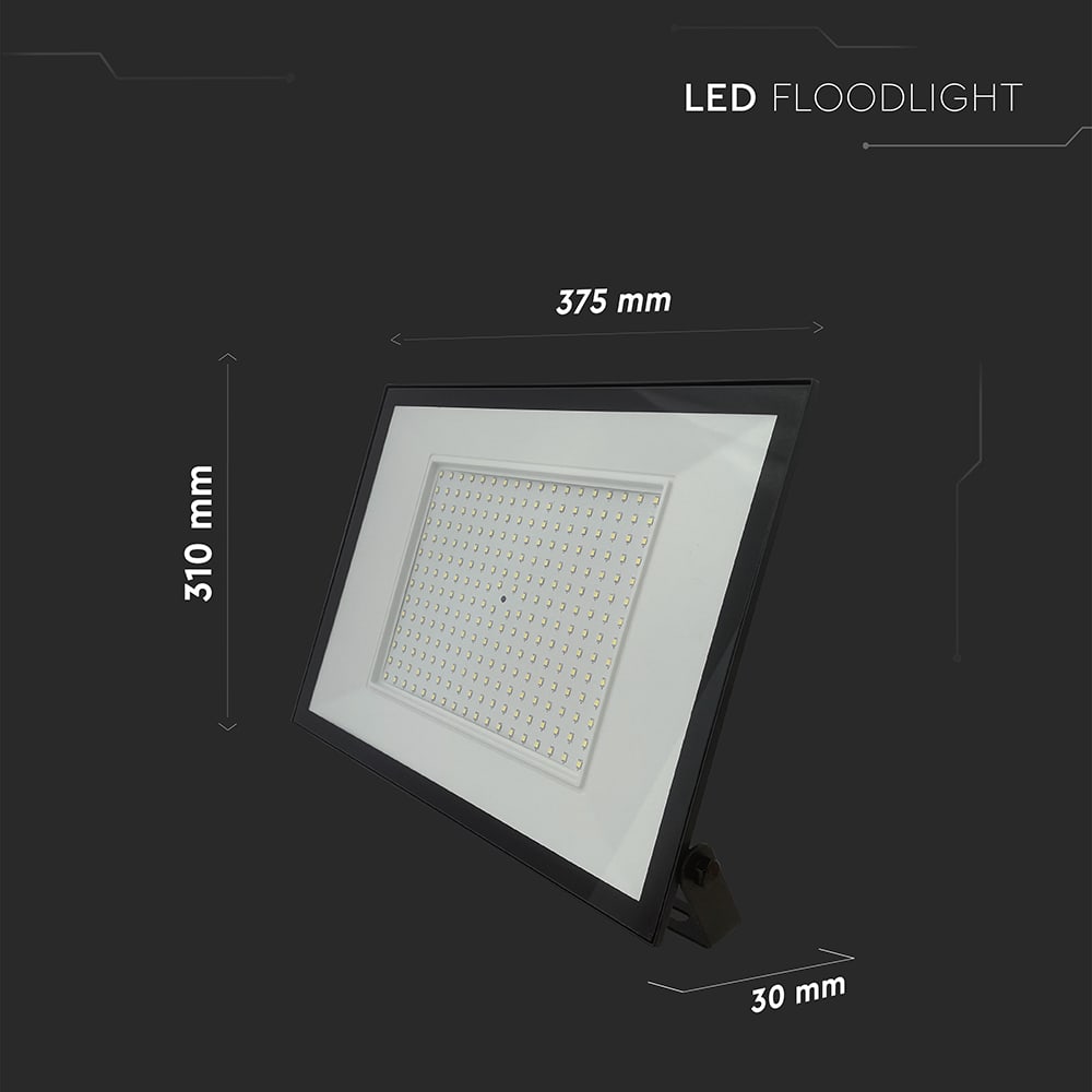 V-TAC LED-Fluter, VT-44208, 200 W, 6500K, EEK: F, 16450 lm, kaltweiß, IP65, schwarz V-TAC LED-Fluter, VT-44208, 200 W, 6500K, EEK: F, 16450 lm, kaltweiß, IP65, schwarz