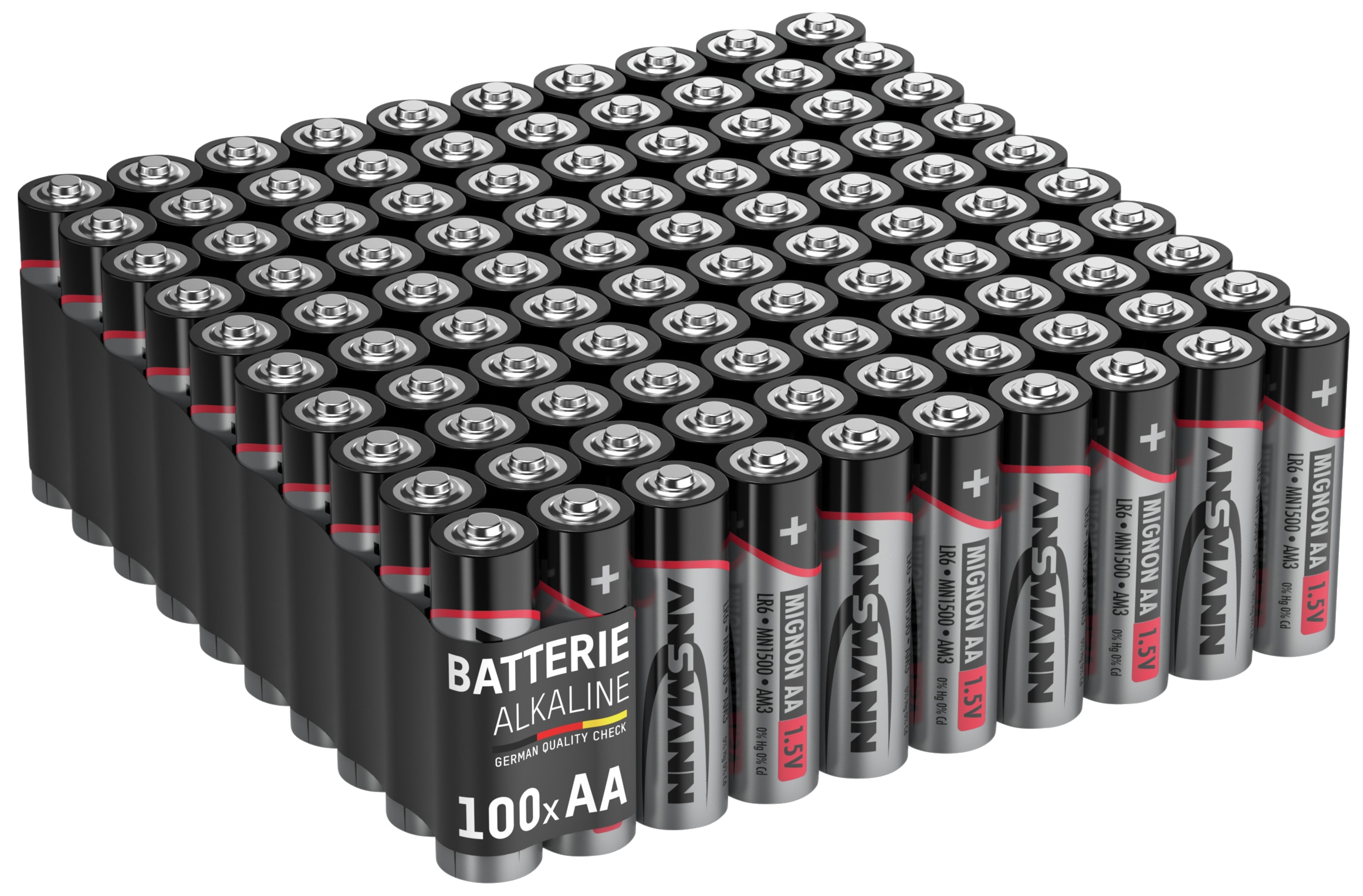 ANSMANN Mignon-Batterie-Set, Alkaline, 100 Stück ANSMANN Mignon-Batterie-Set, Alkaline, 100 Stück