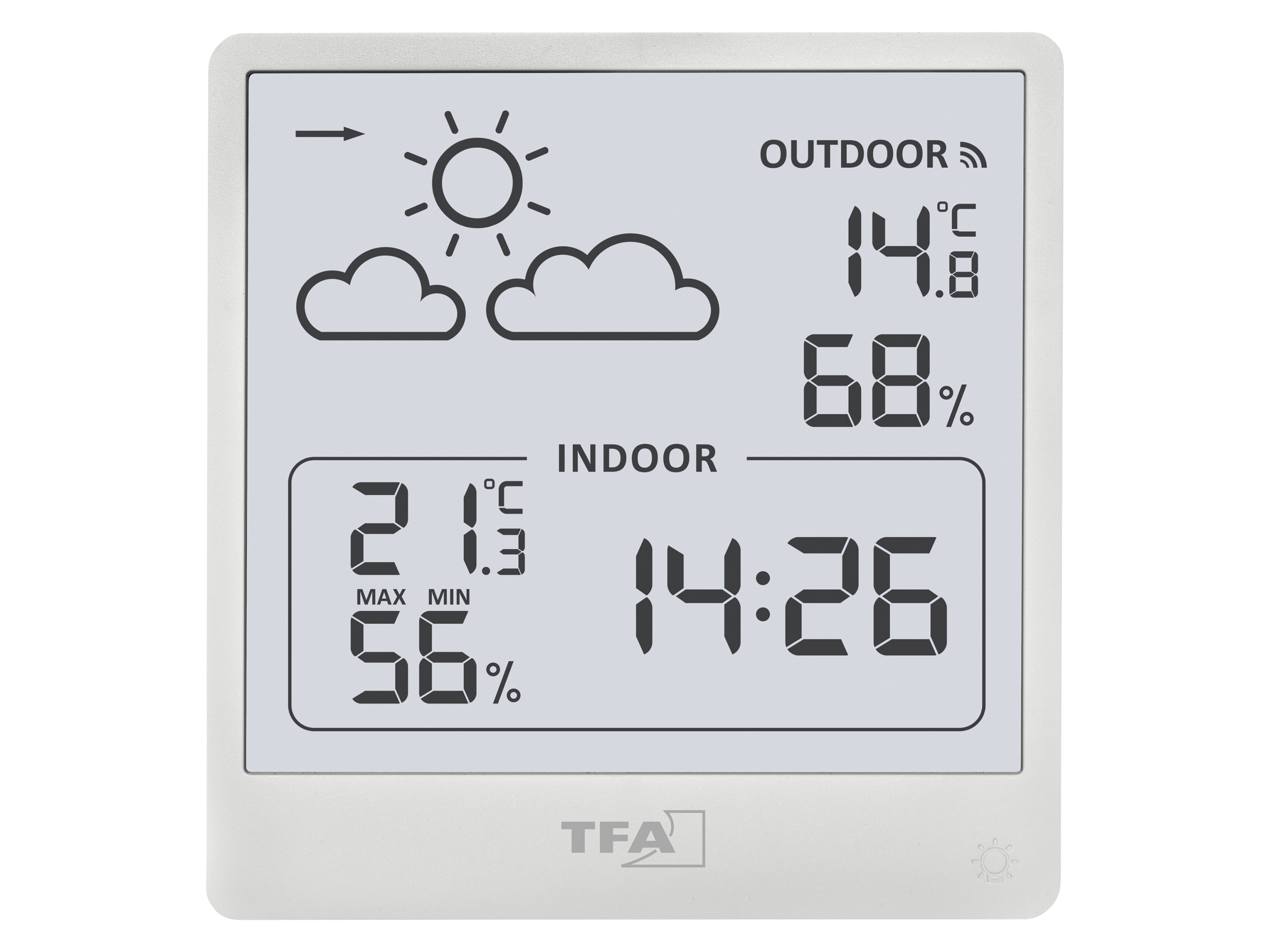 TFA Funk-Wetterstation CLEO, weiß TFA Funk-Wetterstation CLEO, weiß