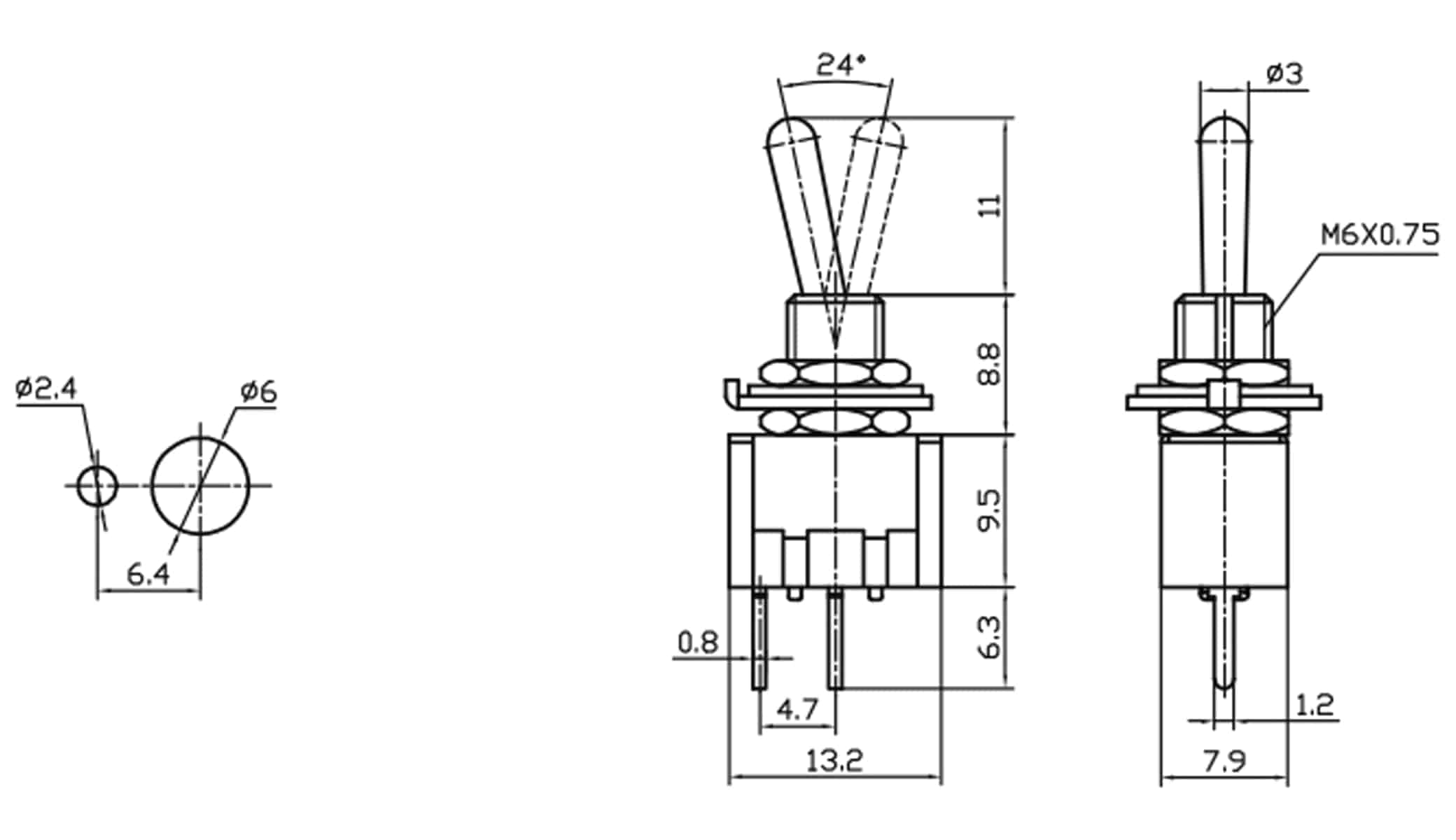 Kippschalter MTS-101-A2 Kippschalter MTS-101-A2