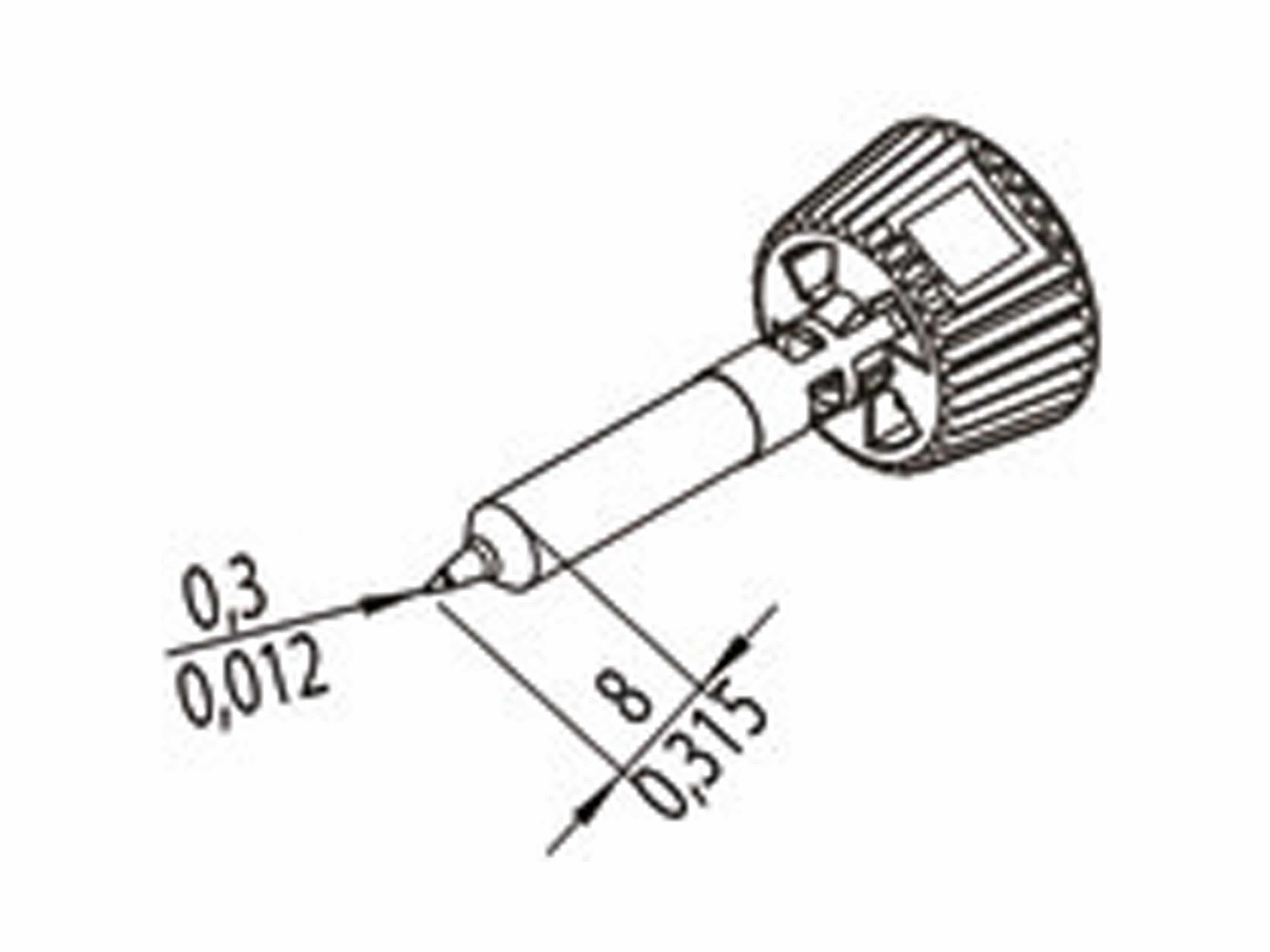 ERSA Lötspitze, 0142PDLF03/SB, bleistiftspitz, 0,3 mm ERSA Lötspitze, 0142PDLF03/SB, bleistiftspitz, 0,3 mm