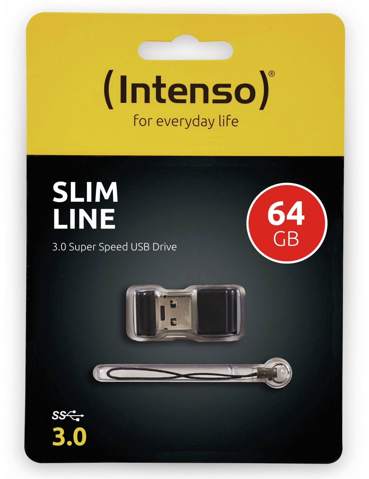 INTENSO USB-Stick Slim Line 3532490 USB 3.2 64GB INTENSO USB 3.2 Speicherstick Slim Line, 64 GB