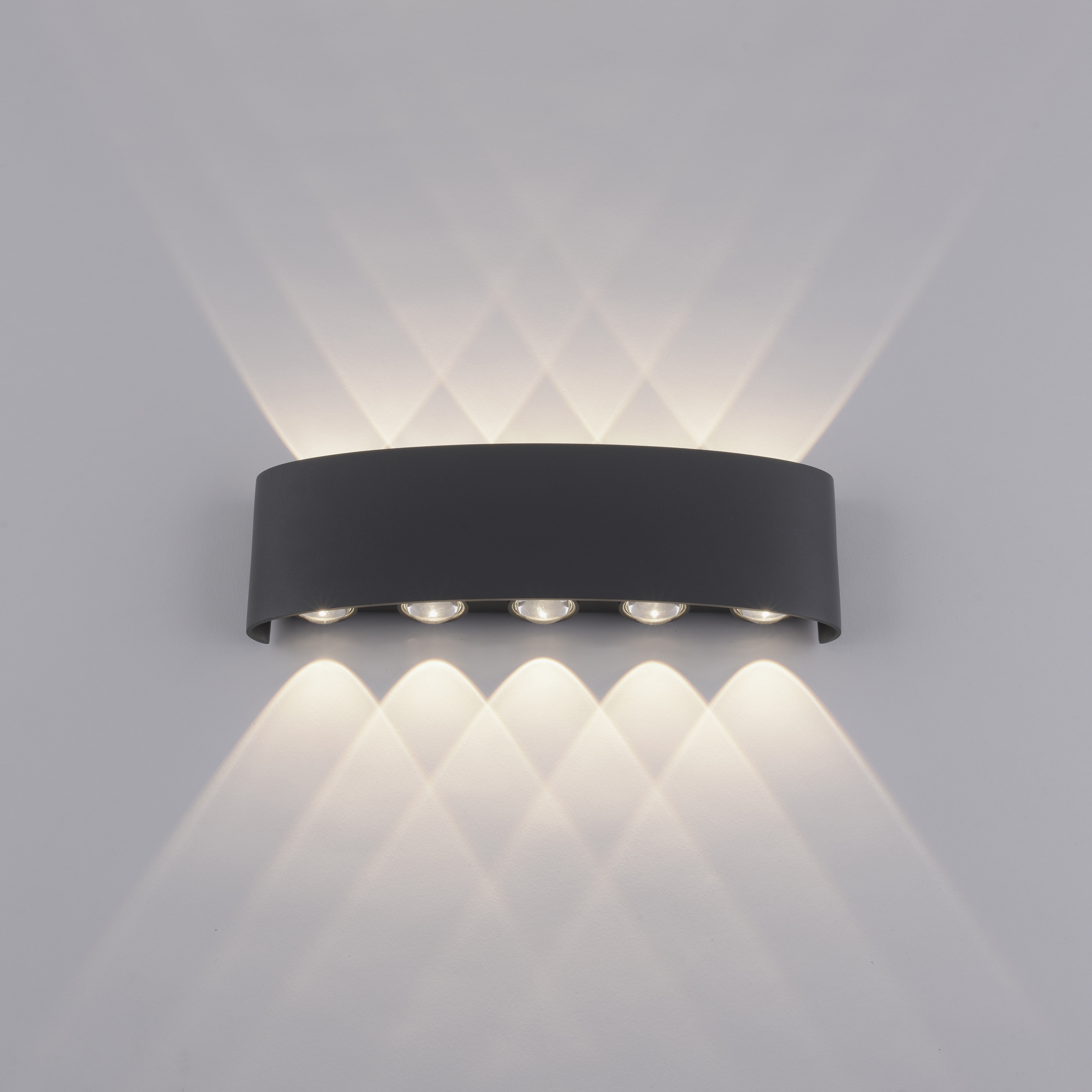 PAUL NEUHAUS LED-Wandleuchte 9489-13 anthrazit, 8 W, 1200 lm, 3000 K, IP54 PAUL NEUHAUS LED-Wandleuchte 9489-13 anthrazit, 8 W, 1200 lm, 3000 K, IP54
