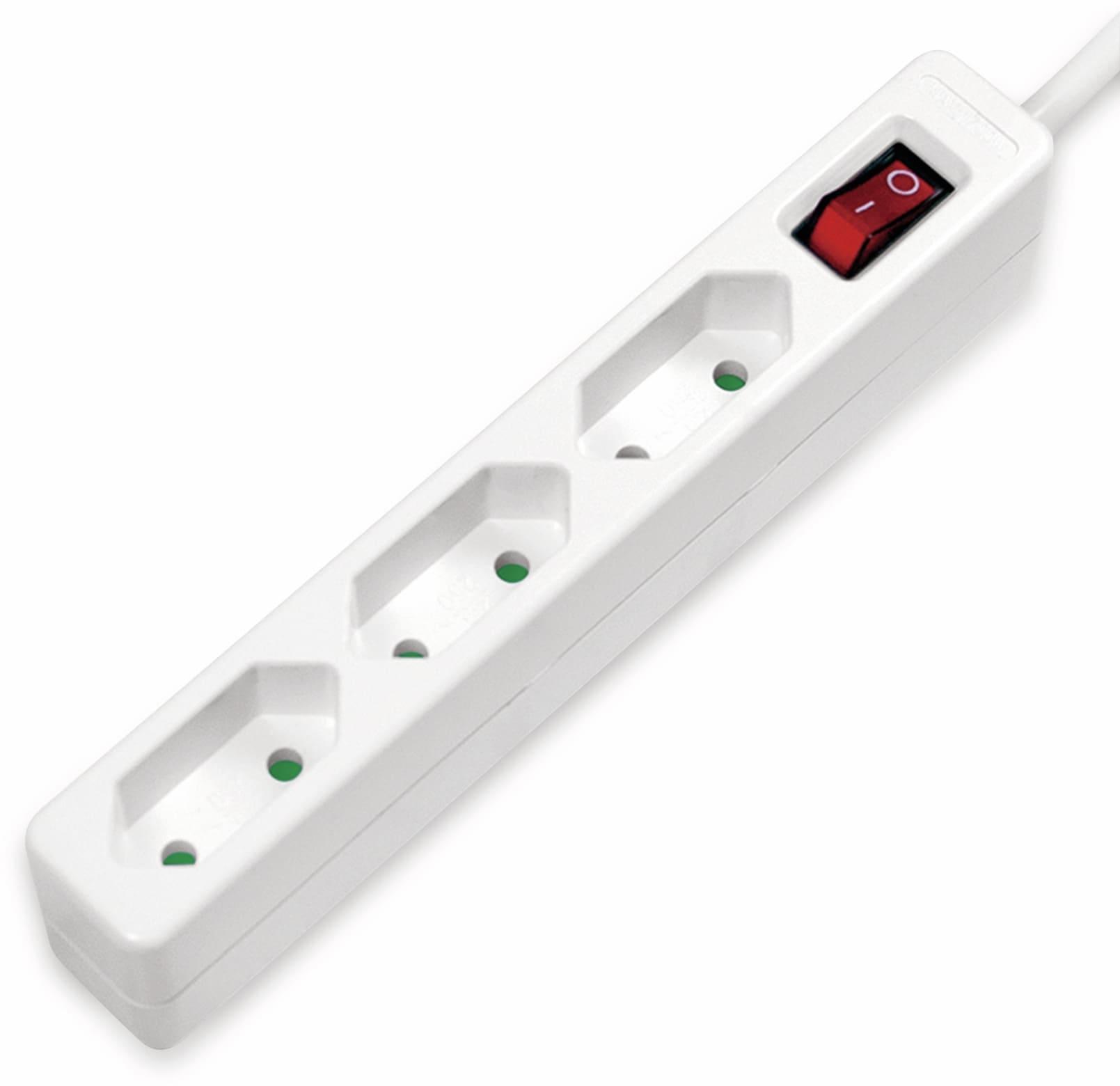 LOGILINK Euro-Steckdosenleiste 3-fach, Schalter, weiß LOGILINK Euro-Steckdosenleiste 3-fach, Schalter, weiß
