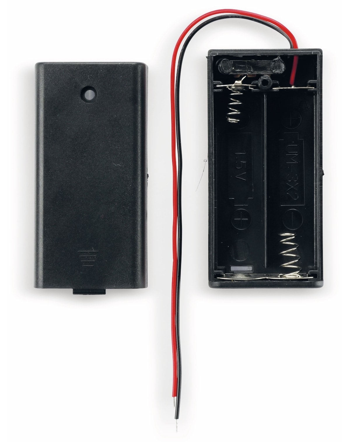 GOOBAY Batteriehalter, 2 x Mignon AA, Schalter GOOBAY Batteriehalter, 2 x Mignon AA, Schalter