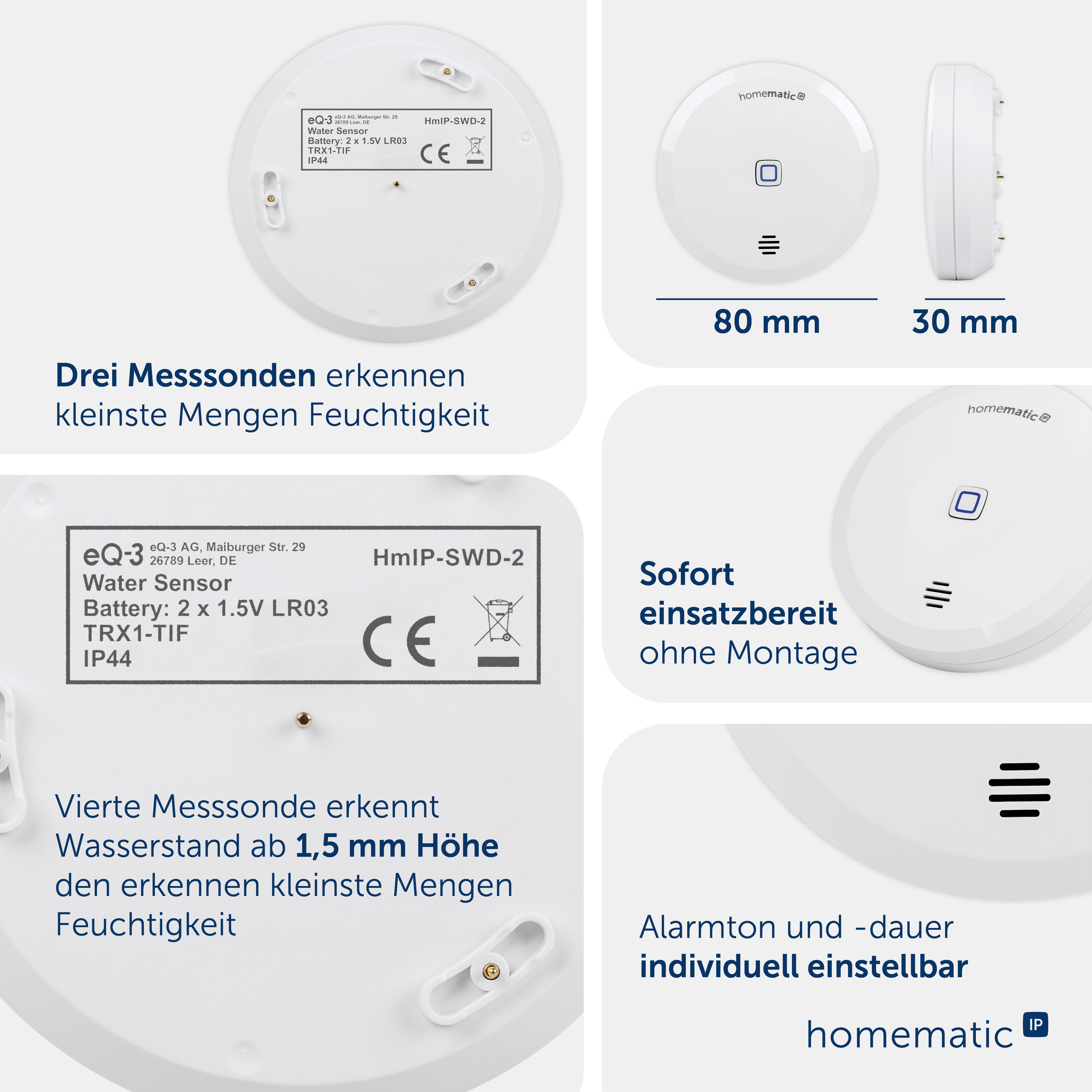 HOMATIC IP Wassersensor 160017A0 HOMATIC IP Wassersensor 160017A0
