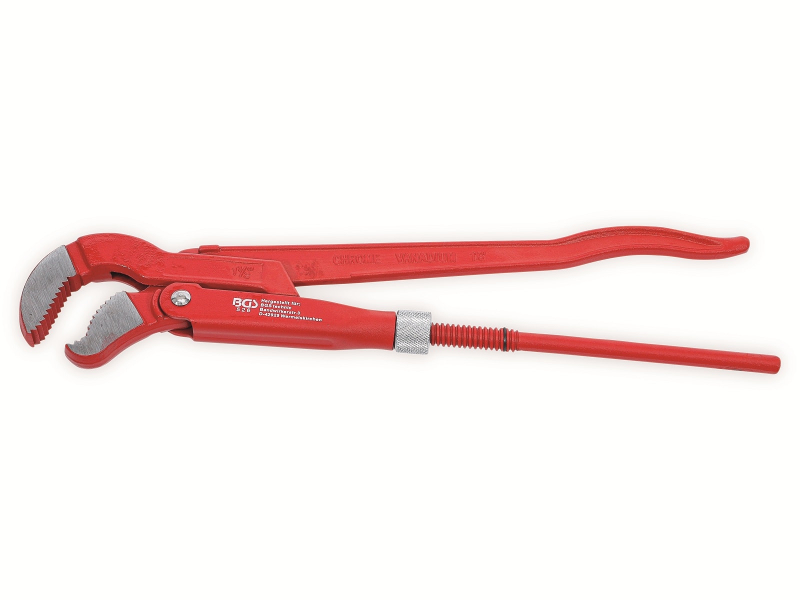 BGS TECHNIC Eckrohrzange 526, 1,5", S-Maul, 425 mm BGS TECHNIC Eckrohrzange 526, 1,5", S-Maul, 425 mm