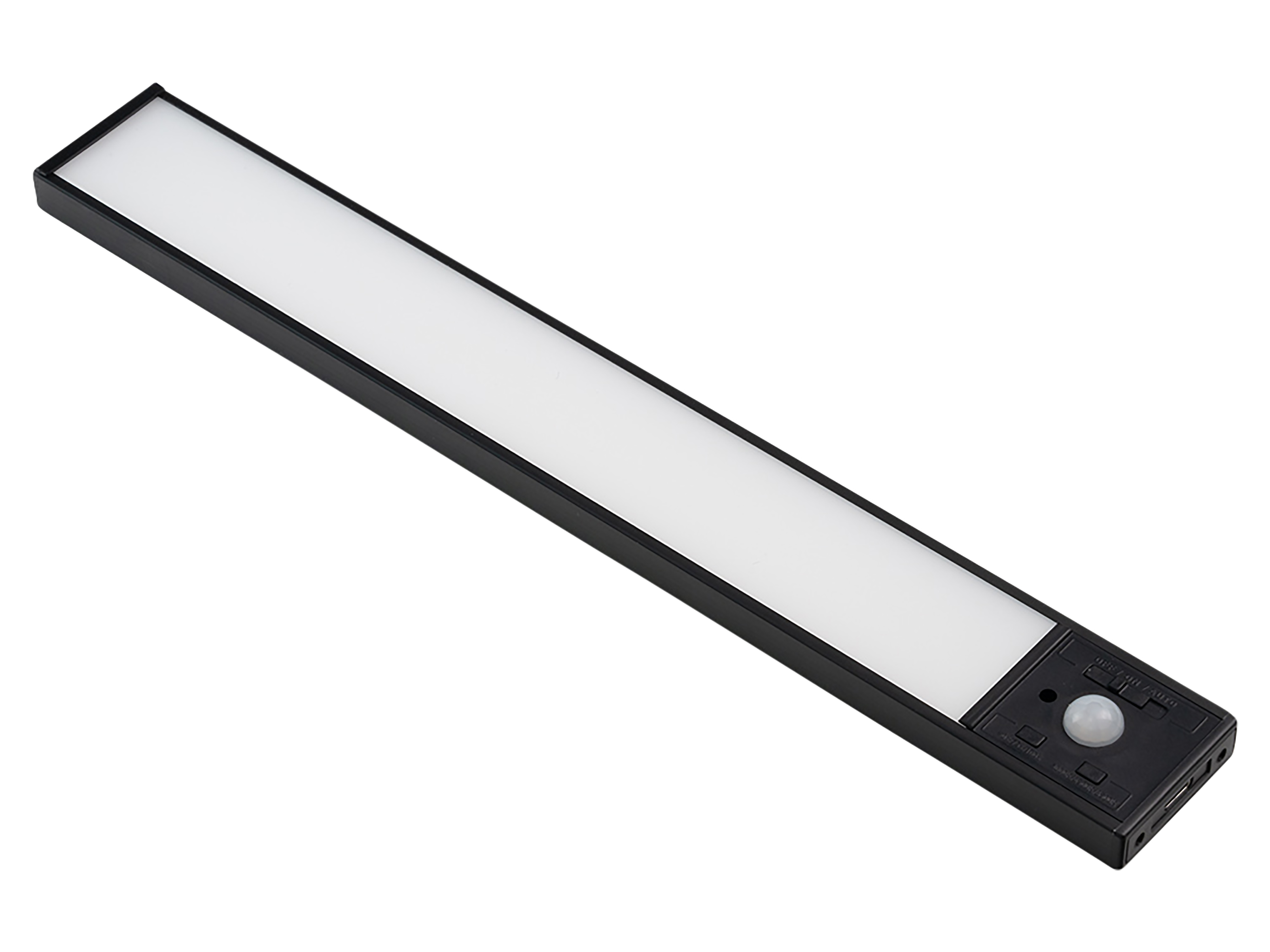 LUXULA LED-Schrankleuchte mit Bewegungsmelder, 2,96W, 850lm, CCT, IP20, schwarz, 30cm