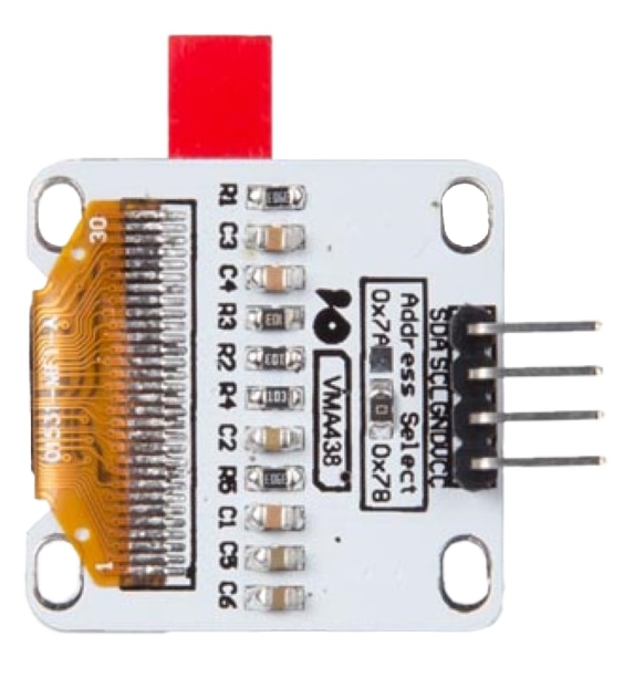 WHADDA Oled-Display WPI438 mit I2C / 2,43 cm (0,96")