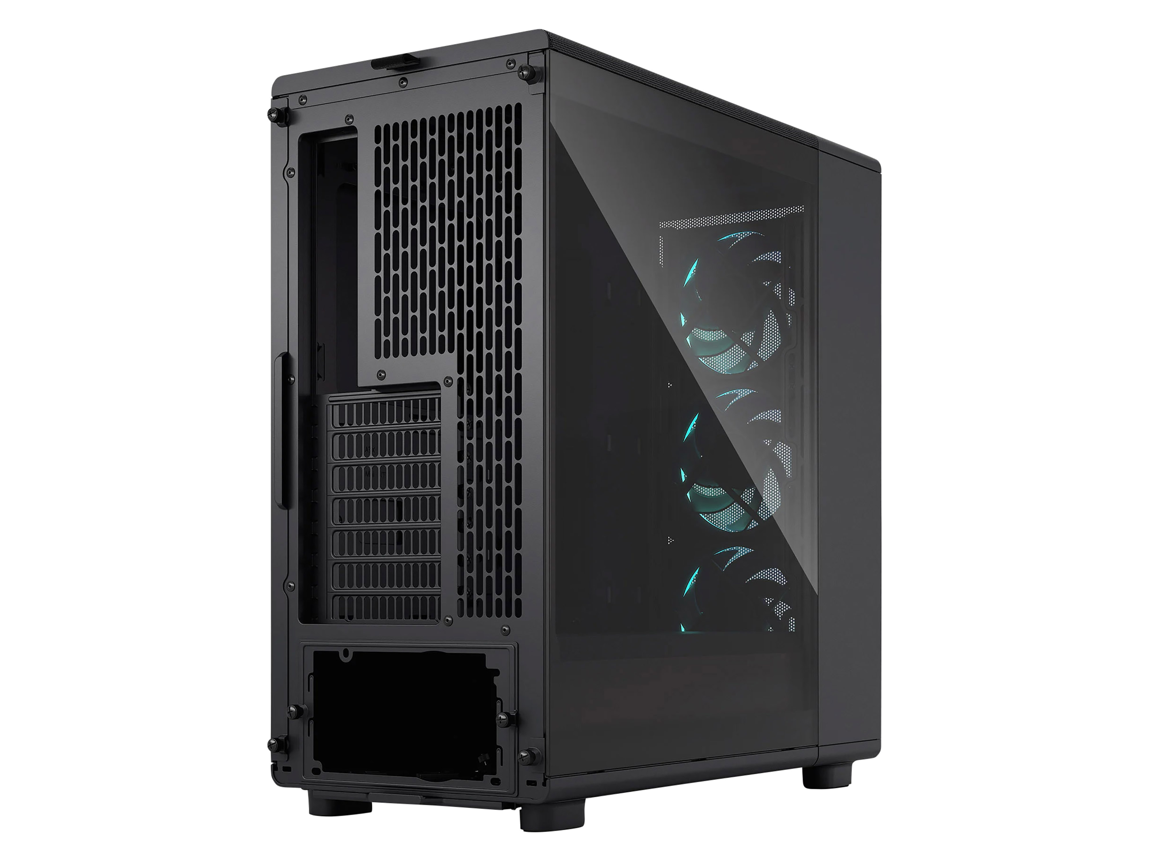 FRACTAL Midi Tower Design Epoch Black TG RGB Light