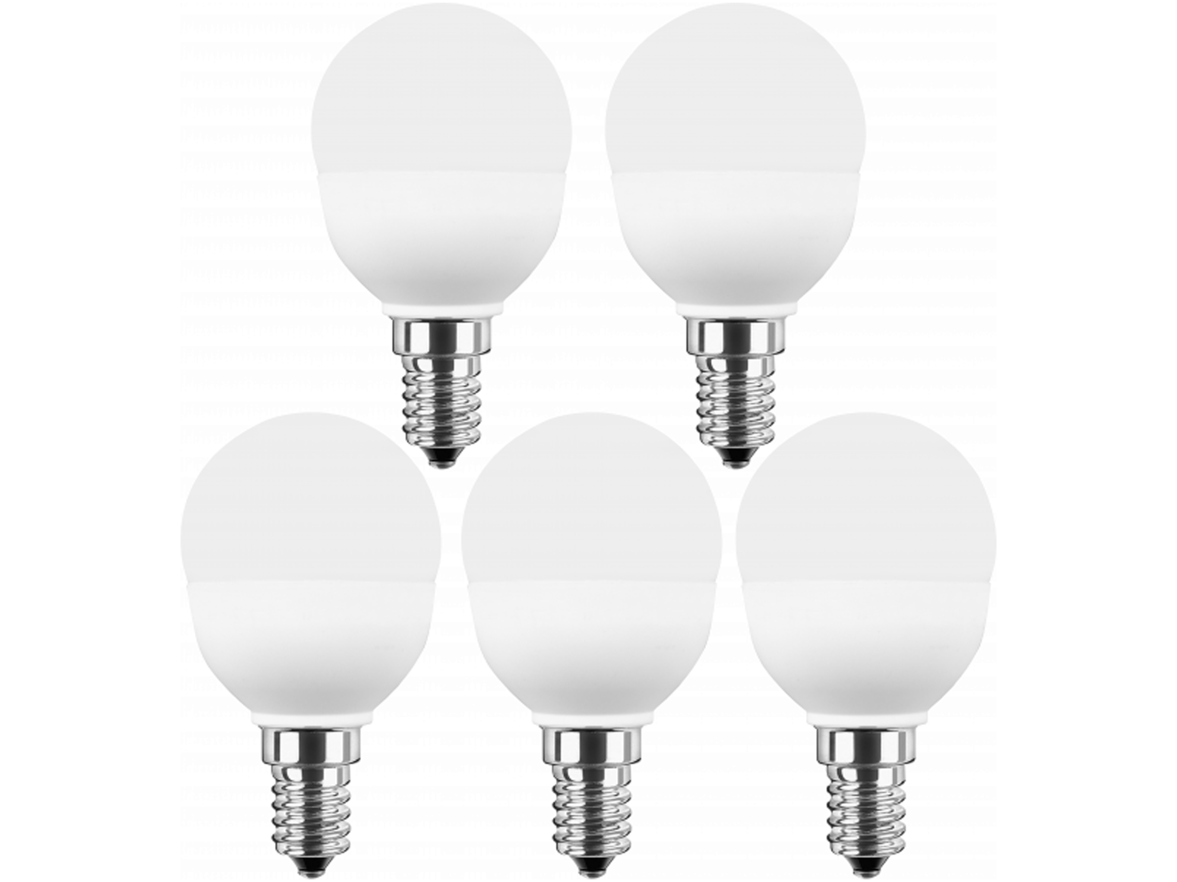 BLULAXA LED-SMD-Lampe, G45, E14, EEK: F, 5W, 470lm, 2700K, 5 Stück BLULAXA LED-SMD-Lampe, G45, E14, EEK: F, 5W, 470lm, 2700K, 5 Stück