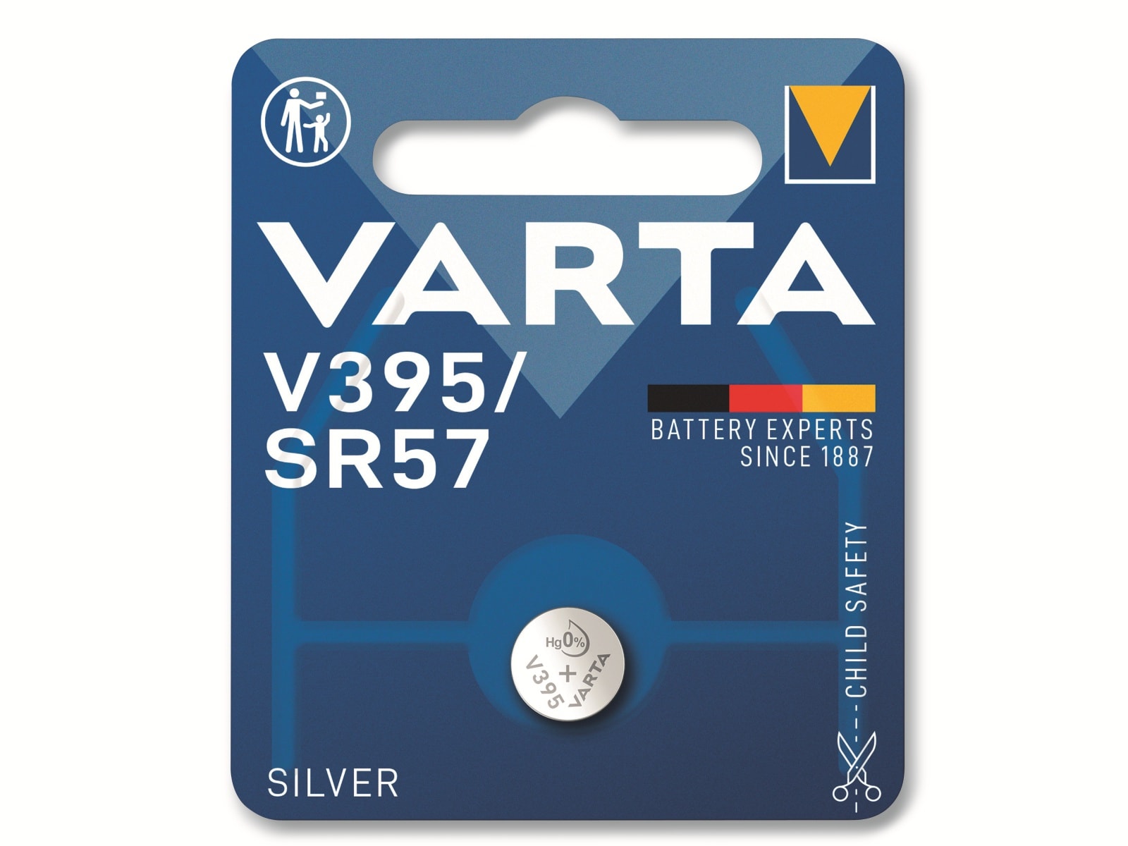 VARTA Knopfzelle Silver Oxide, 395 SR57, 1.55V, 1 Stück VARTA Knopfzelle Silver Oxide, 395 SR57, 1.55V, 1 Stück