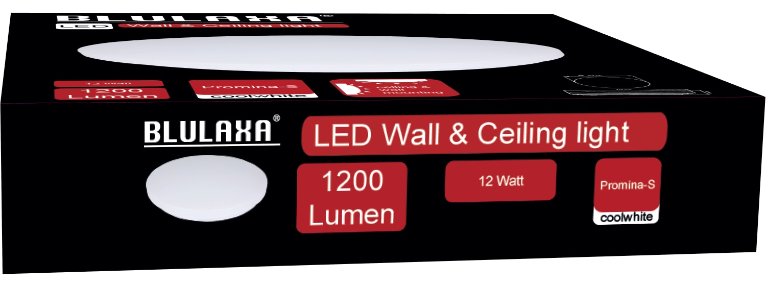 BLULAXA LED-Deckenleuchte Promina-S, 12 W, 1200 lm, 4000 K BLULAXA LED-Deckenleuchte Promina-S, 12 W, 1200 lm, 4000 K