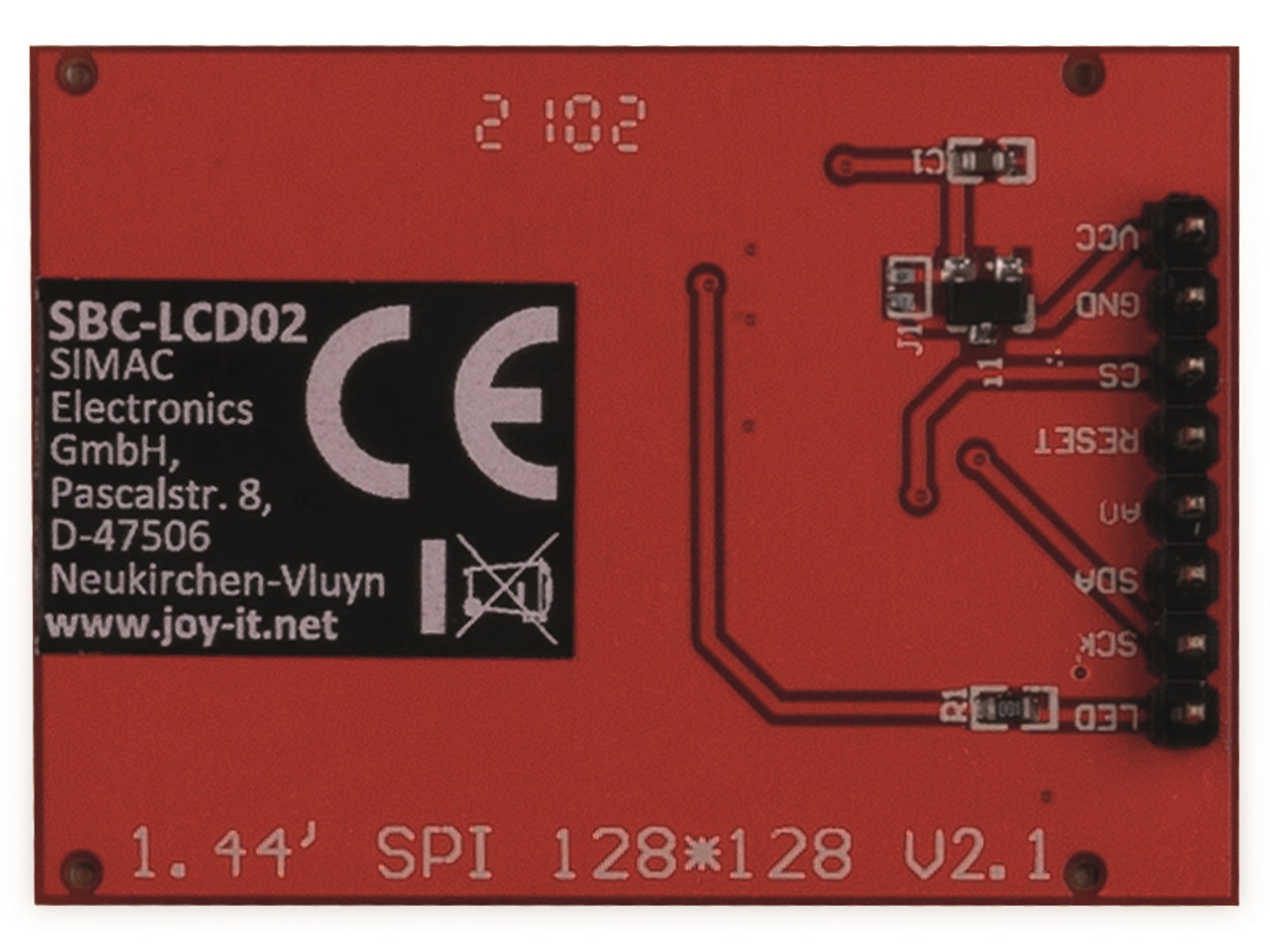 JOY-IT Display TFT, SBC-LCD02, 1.44" IPS-TFT-LCD JOY-IT Display TFT, SBC-LCD02, 1.44" IPS-TFT-LCD