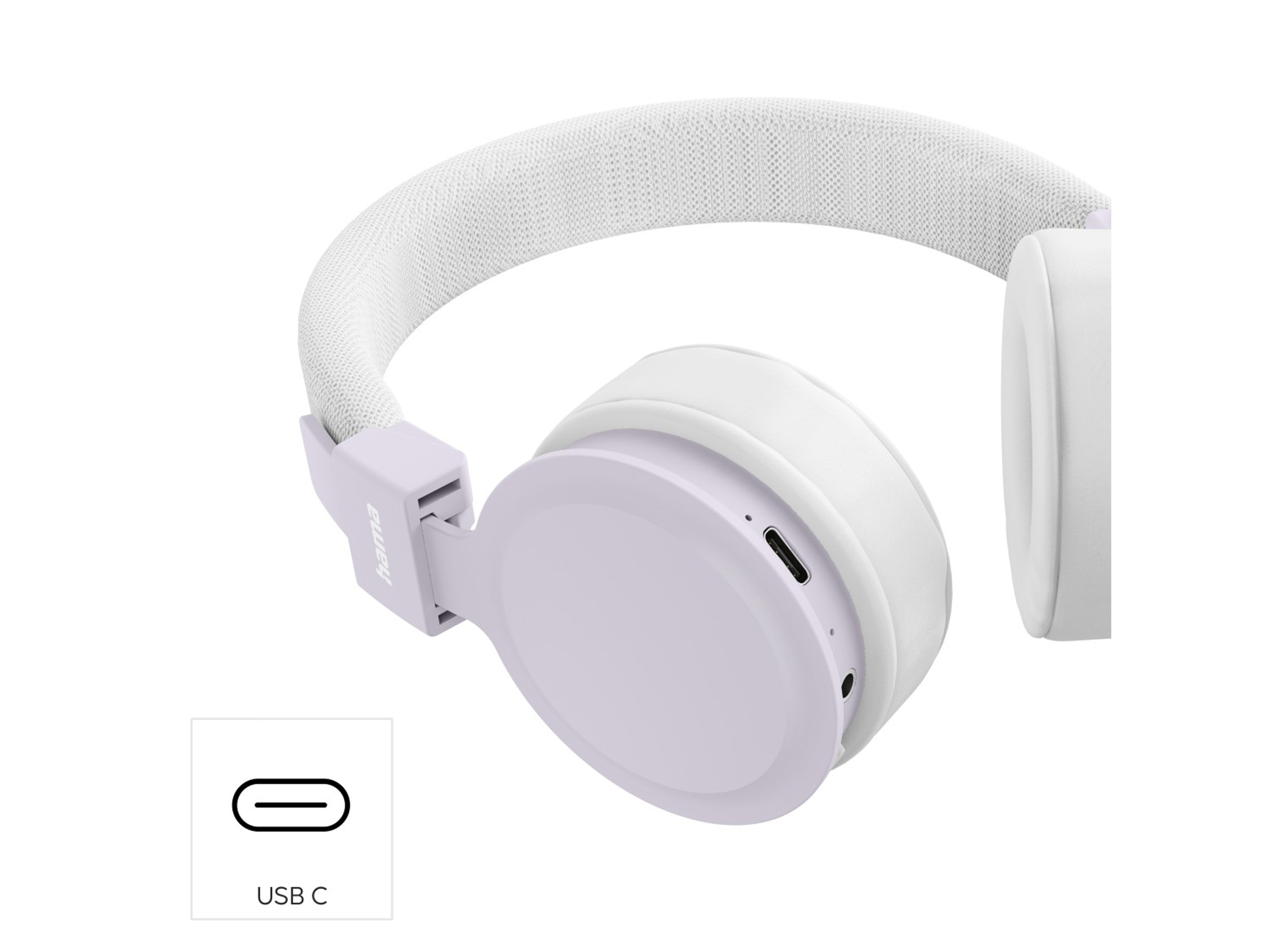 HAMA On-Ear Kopfhörer, Freedom Lit III, Bluetooth, faltbar, Sprachsteuerung weiß On-Ear Kopfhörer HAMA, Freedom Lit III, Bluetooth, faltbar, Sprachsteuerung weiß