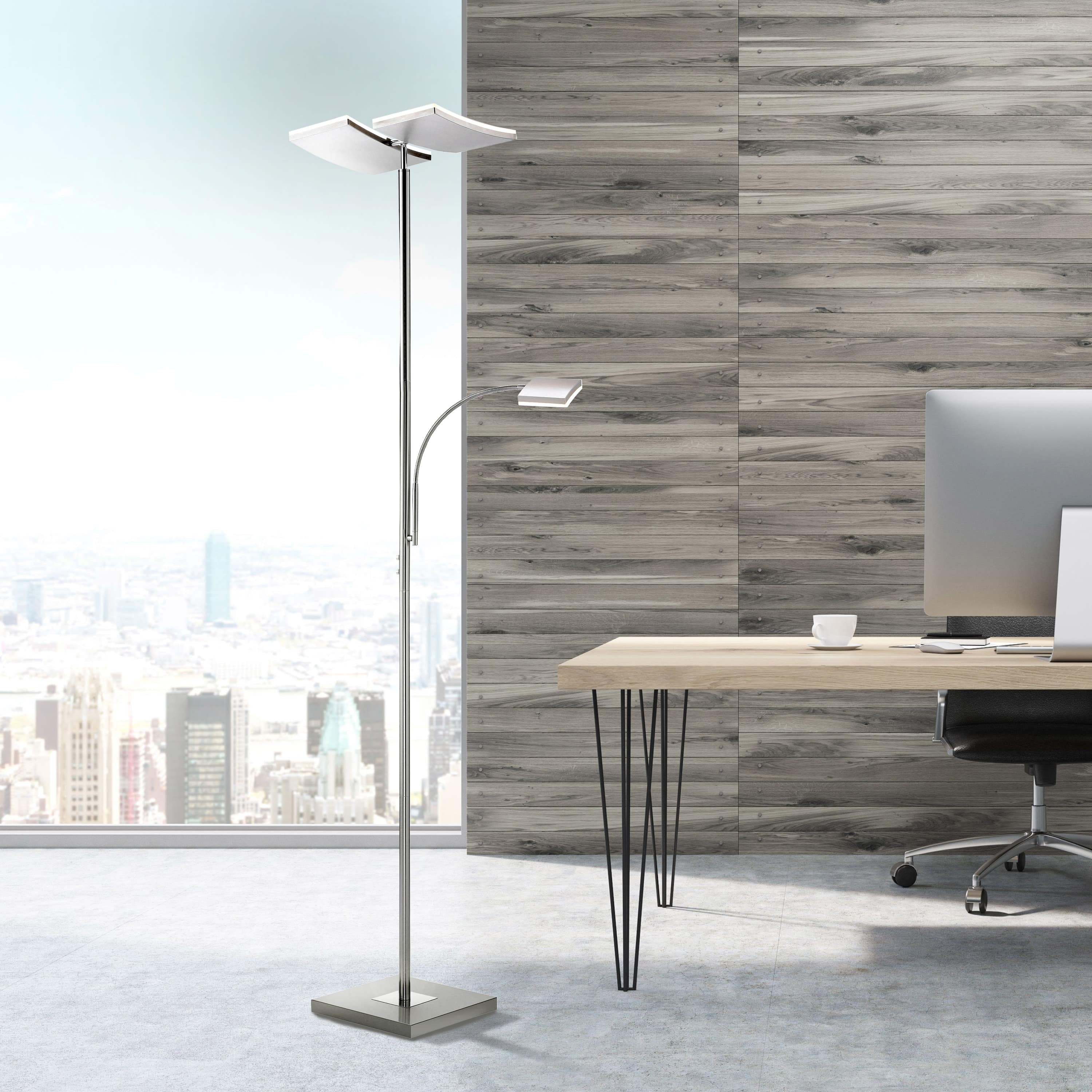 JUST LIGHT LED-Stehleuchte 11725-55 stahl, 25 W, 2900 lm, 3000 K JUST LIGHT LED-Stehleuchte 11725-55 stahl, 25 W, 2900 lm, 3000 K