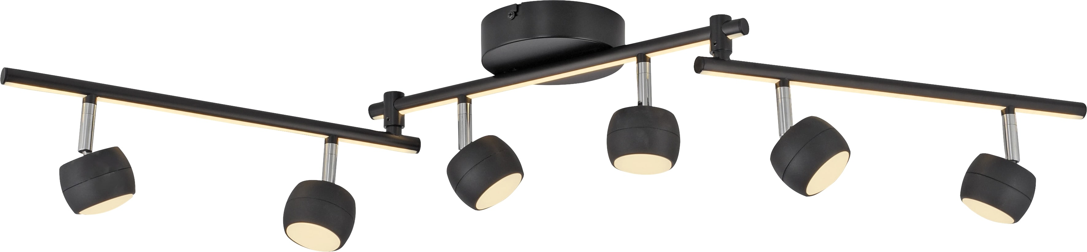 JUST LIGHT LED-Deckenleuchte 11403-18, 32W, 3000K, 37000lm, ww, IP20, schwarz JUST LIGHT LED-Deckenleuchte 11403-18, 32W, 3000K, 37000lm, ww, IP20, schwarz