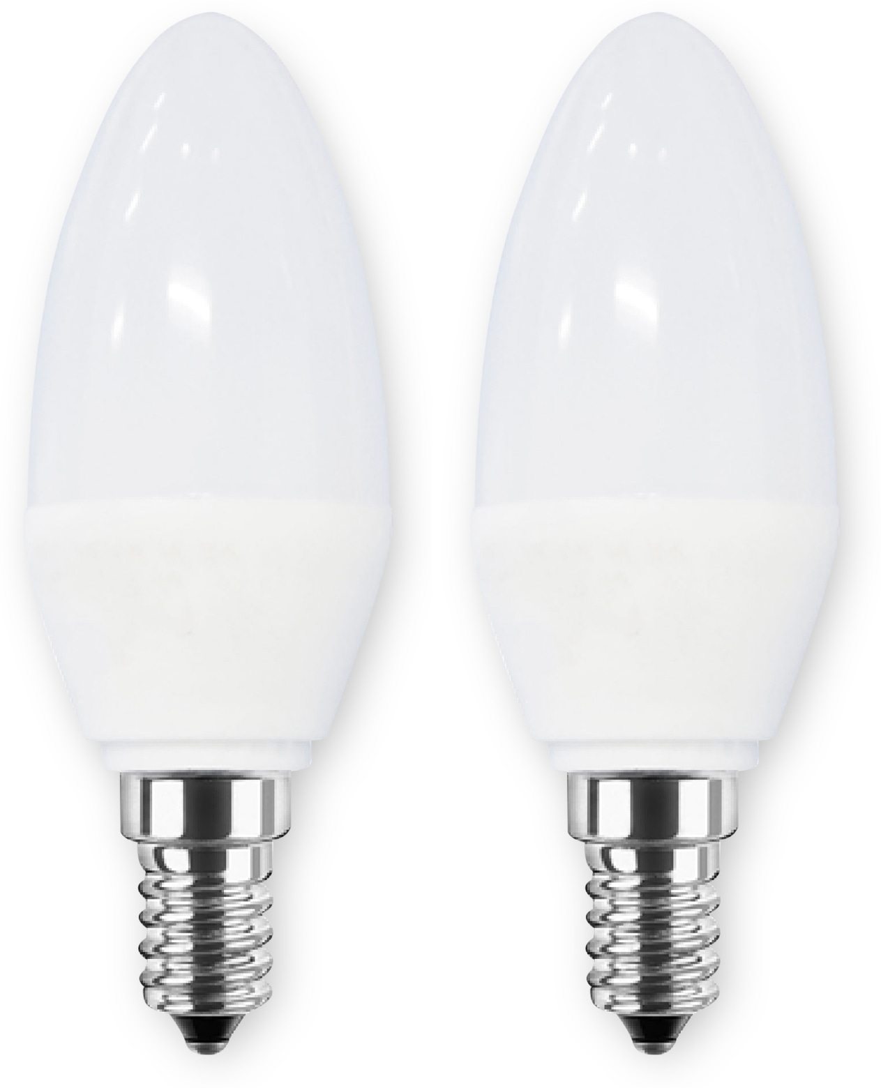 BLULAXA LED-Lampe Kerze, E14, 5 W, 470 lm, 2700 K, 2 Stück BLULAXA LED-Lampe Kerze, E14, 5 W, 470 lm, 2700 K, 2 Stück
