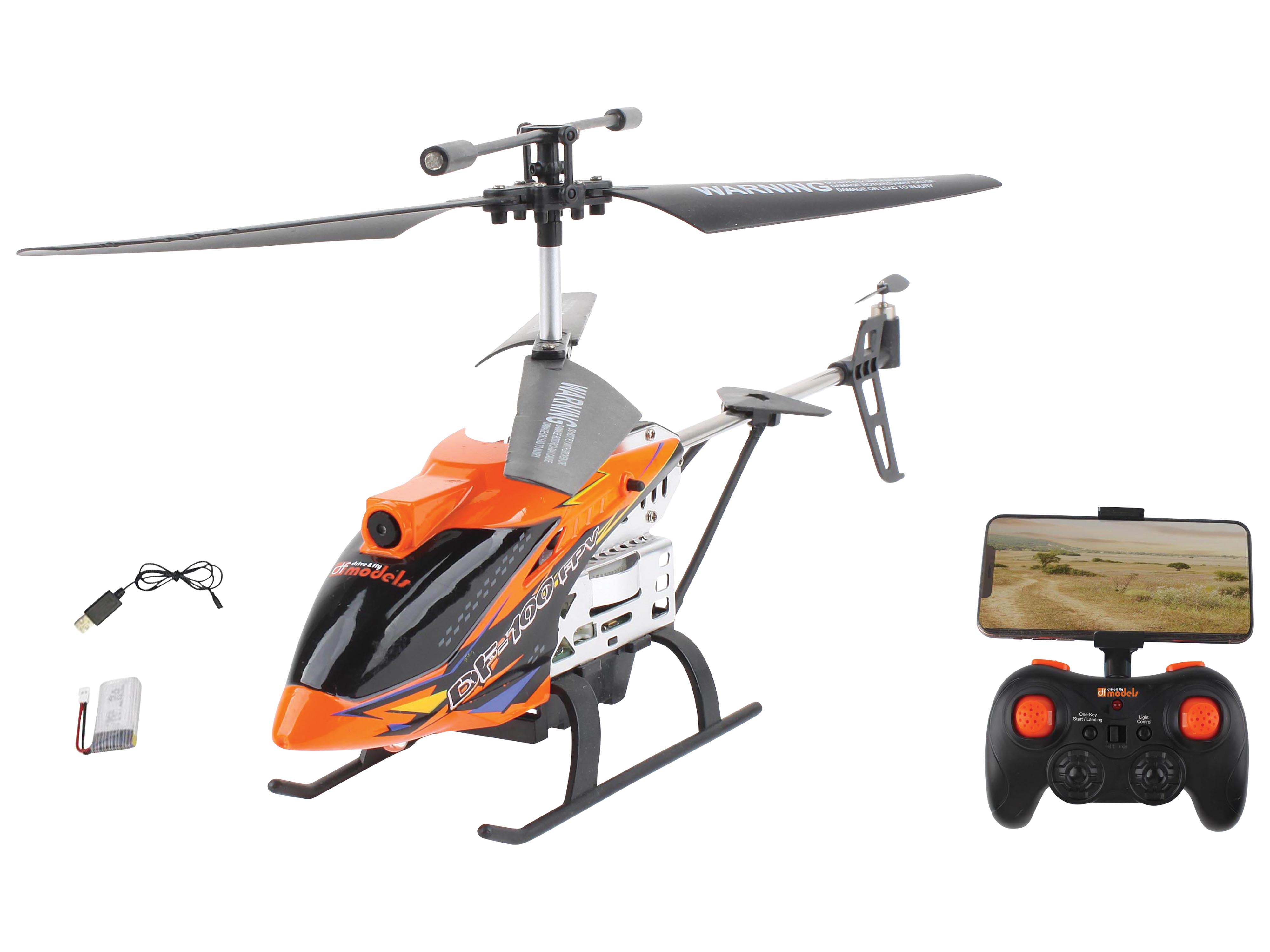 DF MODELS FPV Helikopter DF-100, mit FPV-Kamera, RTF, 9500 DF MODELS FPV Helikopter DF-100, mit FPV-Kamera, RTF, 9500