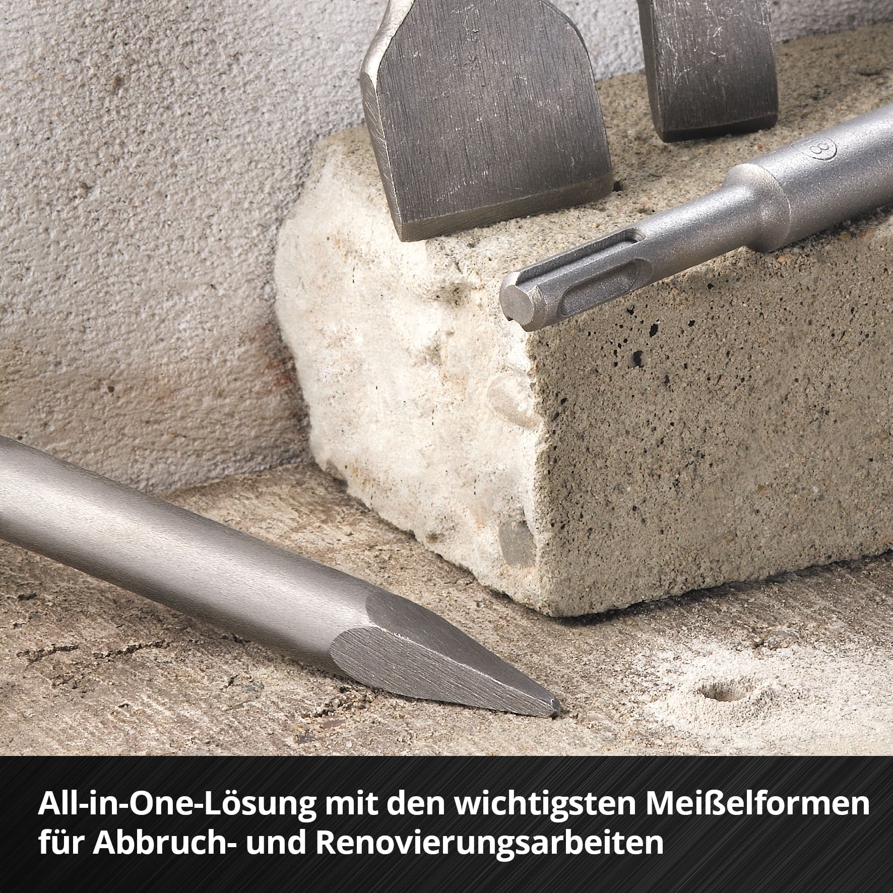 EINHELL SDS-Plus Meißel-Set 247205, 250 mm, 4-teilig EINHELL SDS-Plus Meißel-Set 247205, 250 mm, 4-teilig