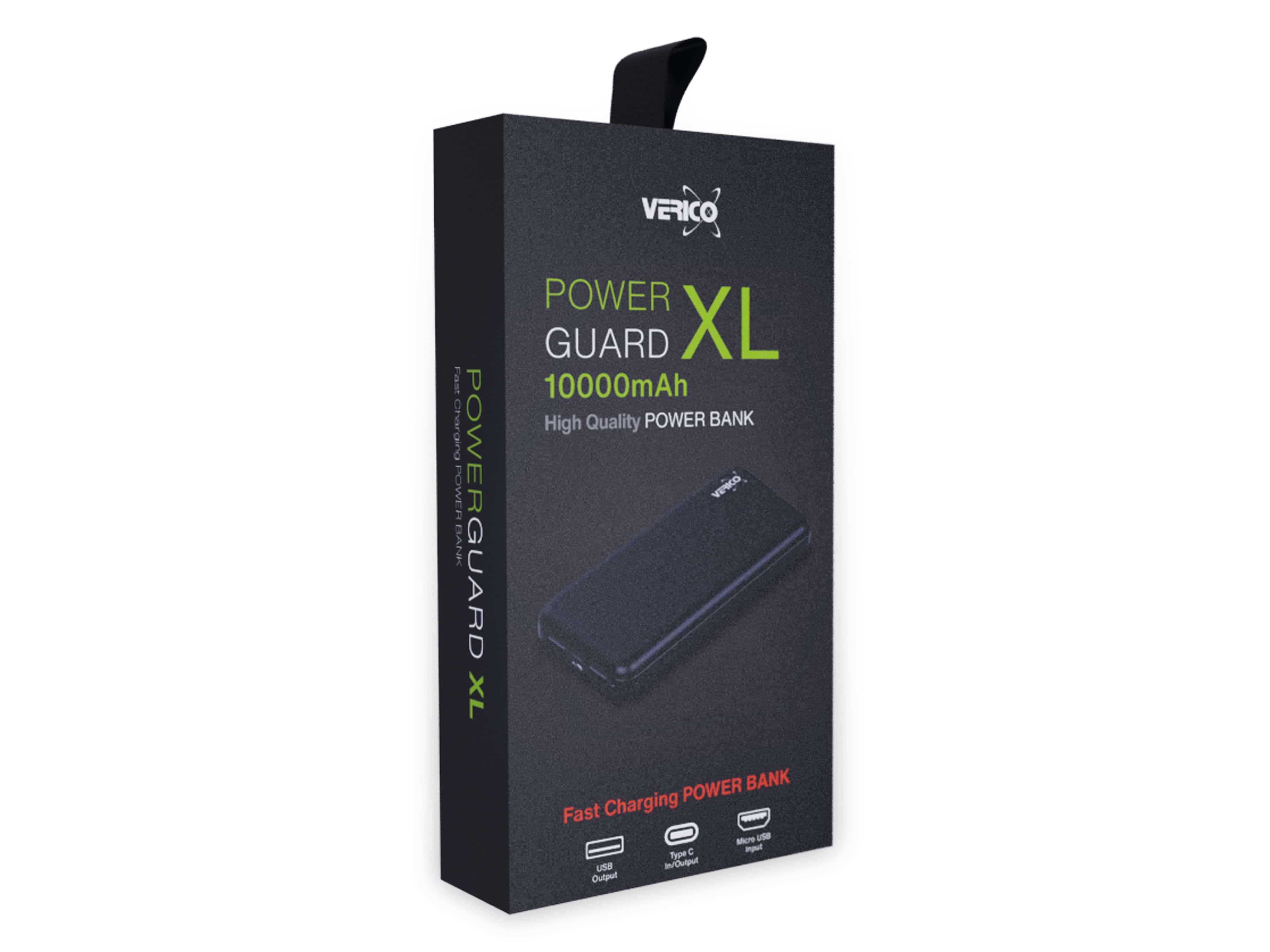 VERICO USB Powerbank Power Guard XL, 10.000mAh, schwarz VERICO USB Powerbank Power Guard XL, 10.000mAh, schwarz