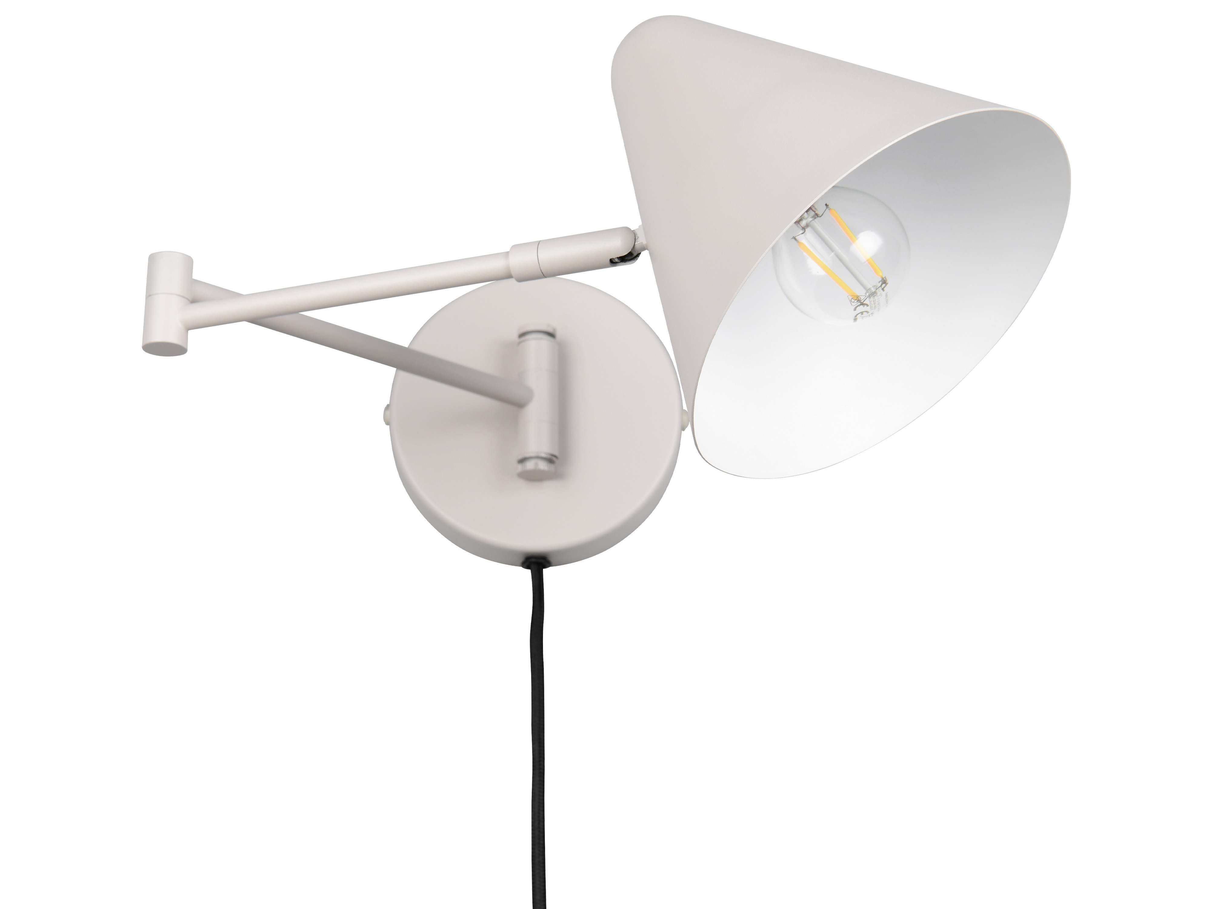 TRIO Wandleuchte Cosima 263970176, E14, ohne LM, IP20, grau