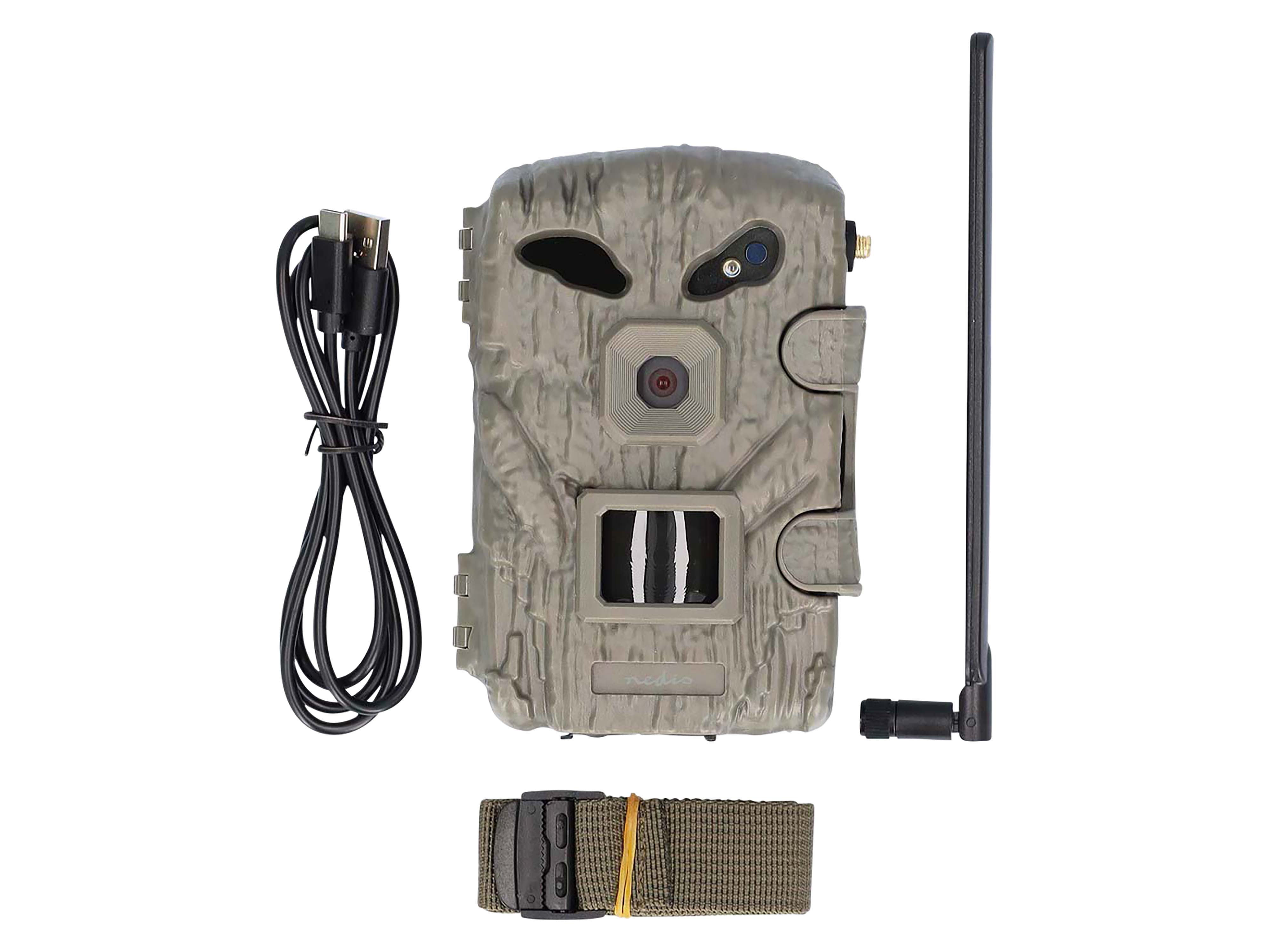 NEDIS Wildkamera WCAM460GN, 1080p@30fps, 30,0 MP, 4G, IP66, Black No-Glow IR, Nachtsicht, Bewegungssensor NEDIS Wildkamera WCAM460GN, 1080p@30fps, 30,0 MP, 4G, IP66, Black No-Glow IR, Nachtsicht, Bewegungssensor