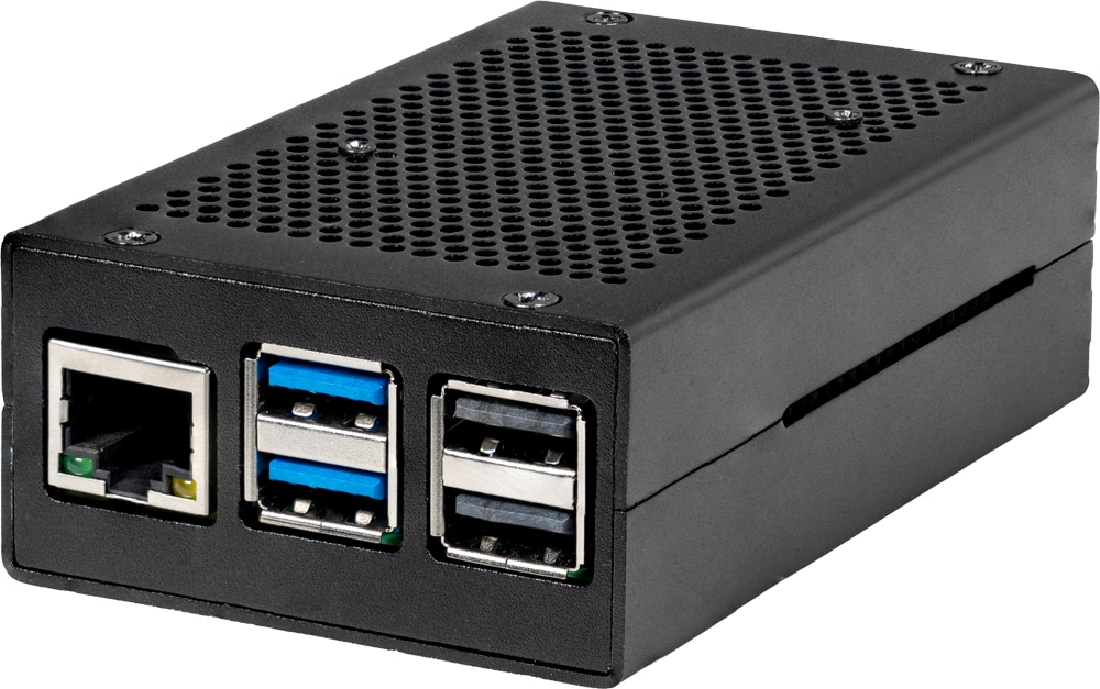 JOY-IT Aluminiumgehäuse mit aktivem Lüfter, RB-AlucaseP5-01B, für Raspberry Pi 5 JOY-IT Aluminiumgehäuse mit aktivem Lüfter, RB-AlucaseP5-01B, für Raspberry Pi 5
