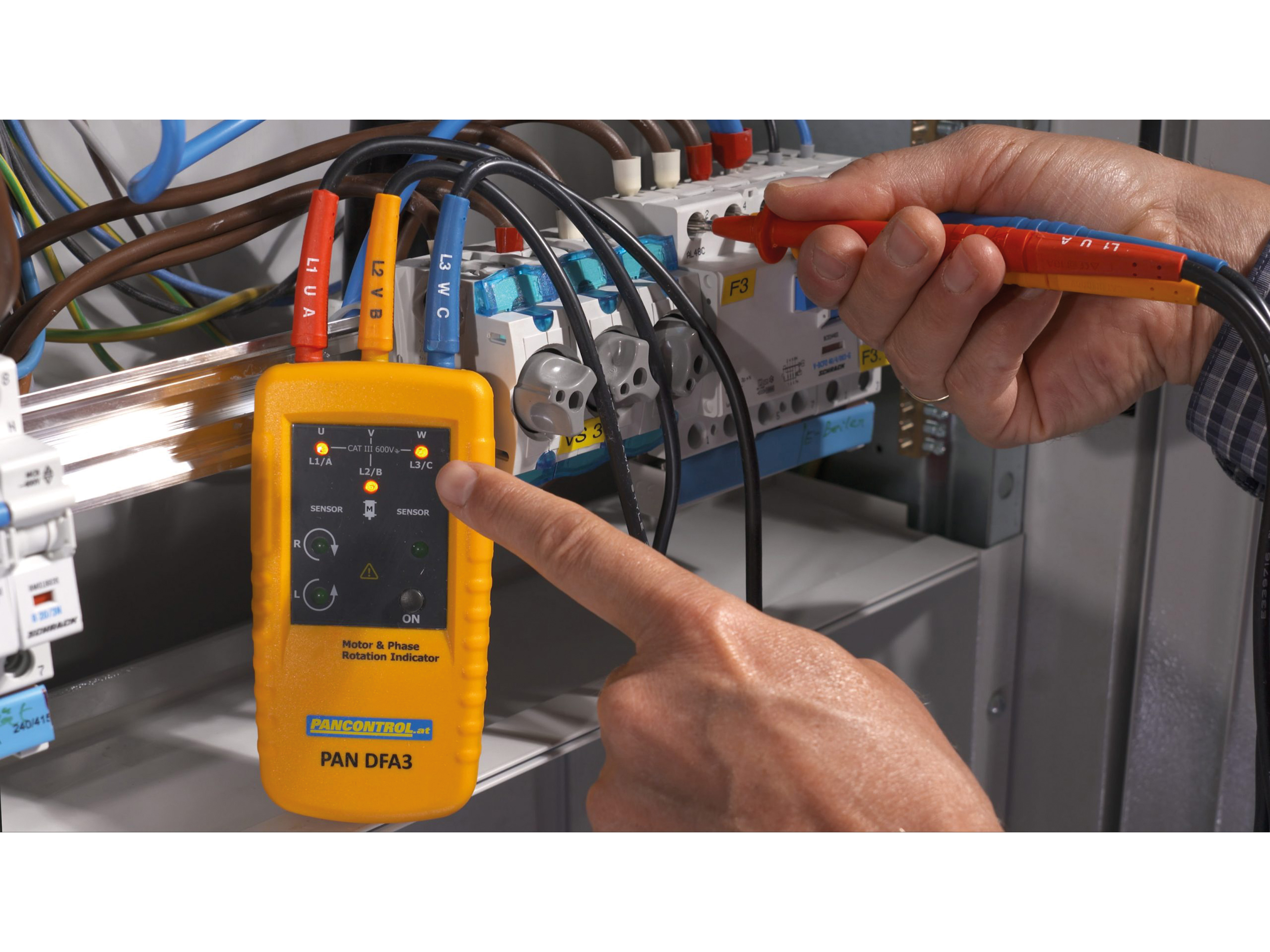 PANCONTROL Drehfeld- und Motor-Drehrichtungsanzeiger PAN DFA3 PANCONTROL Drehfeld- und Motor-Drehrichtungsanzeiger PAN DFA3