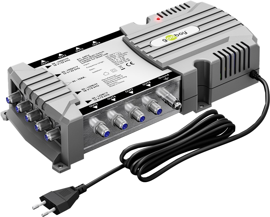 GOOBAY SAT-Multischalter 64874, 5/8