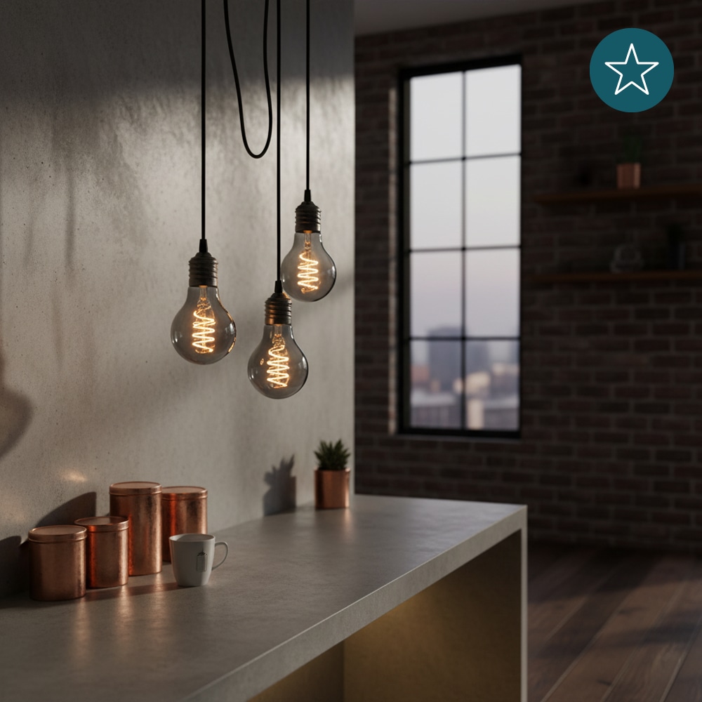 LUXULA LED-Filament-Lampe, SPIRAL, Bulb, E27, 4W, 40lm, 1800K, dimmbar LUXULA LED-Filament-Lampe, SPIRAL, Bulb, E27, 4W, 40lm, 1800K, dimmbar