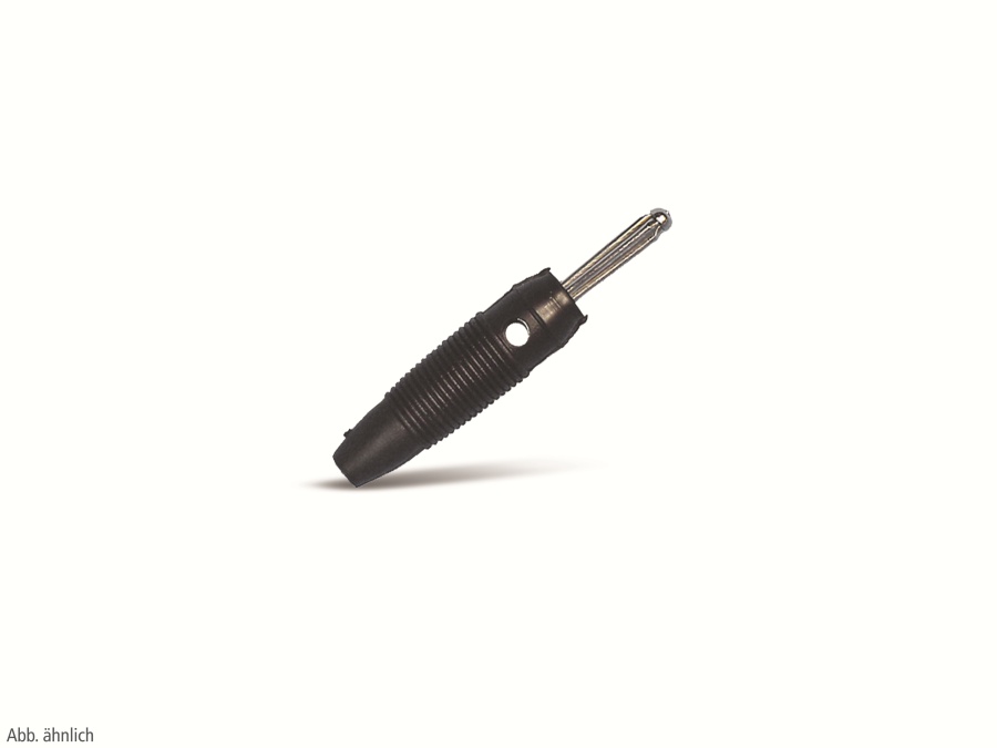 GOOBAY Labor-Büschelstecker, 4 mm, schwarz GOOBAY Labor-Büschelstecker, 4 mm, schwarz