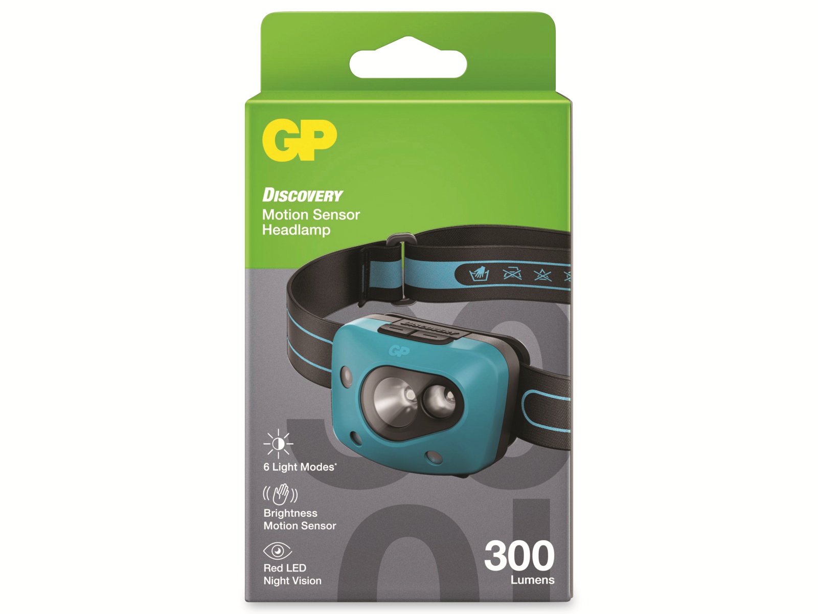 GP LED-Stirnlampe Discovery CH44, 300lm, IPX4, 7 Leuchtmodi GP LED-Stirnlampe Discovery CH44, 300lm, IPX4, 7 Leuchtmodi