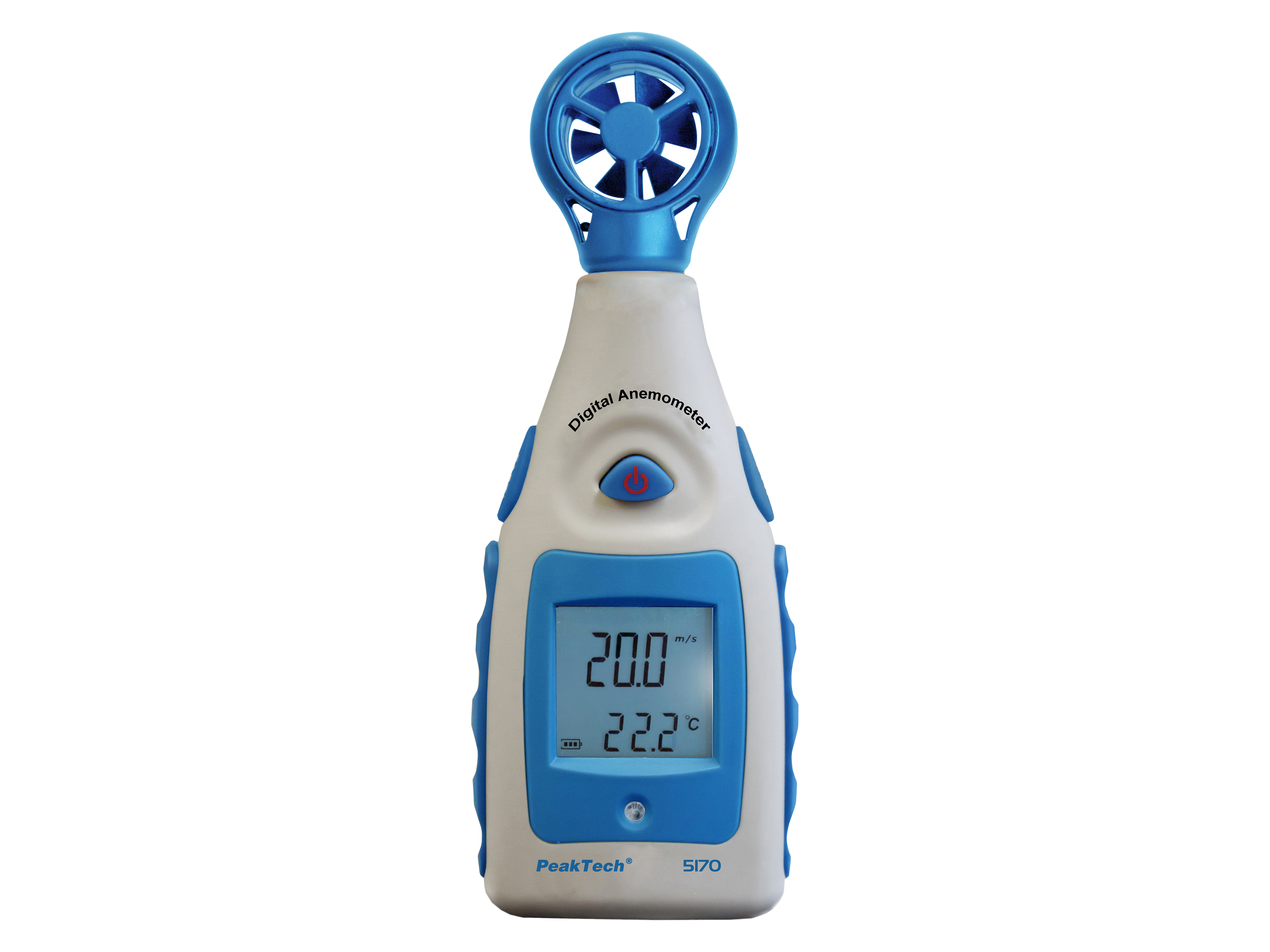 PEAKTECH Flügelrad Anemometer P 5170, mit Thermometer, 0 ~ 55 Knoten PEAKTECH Flügelrad Anemometer P 5170, mit Thermometer, 0 ~ 55 Knoten