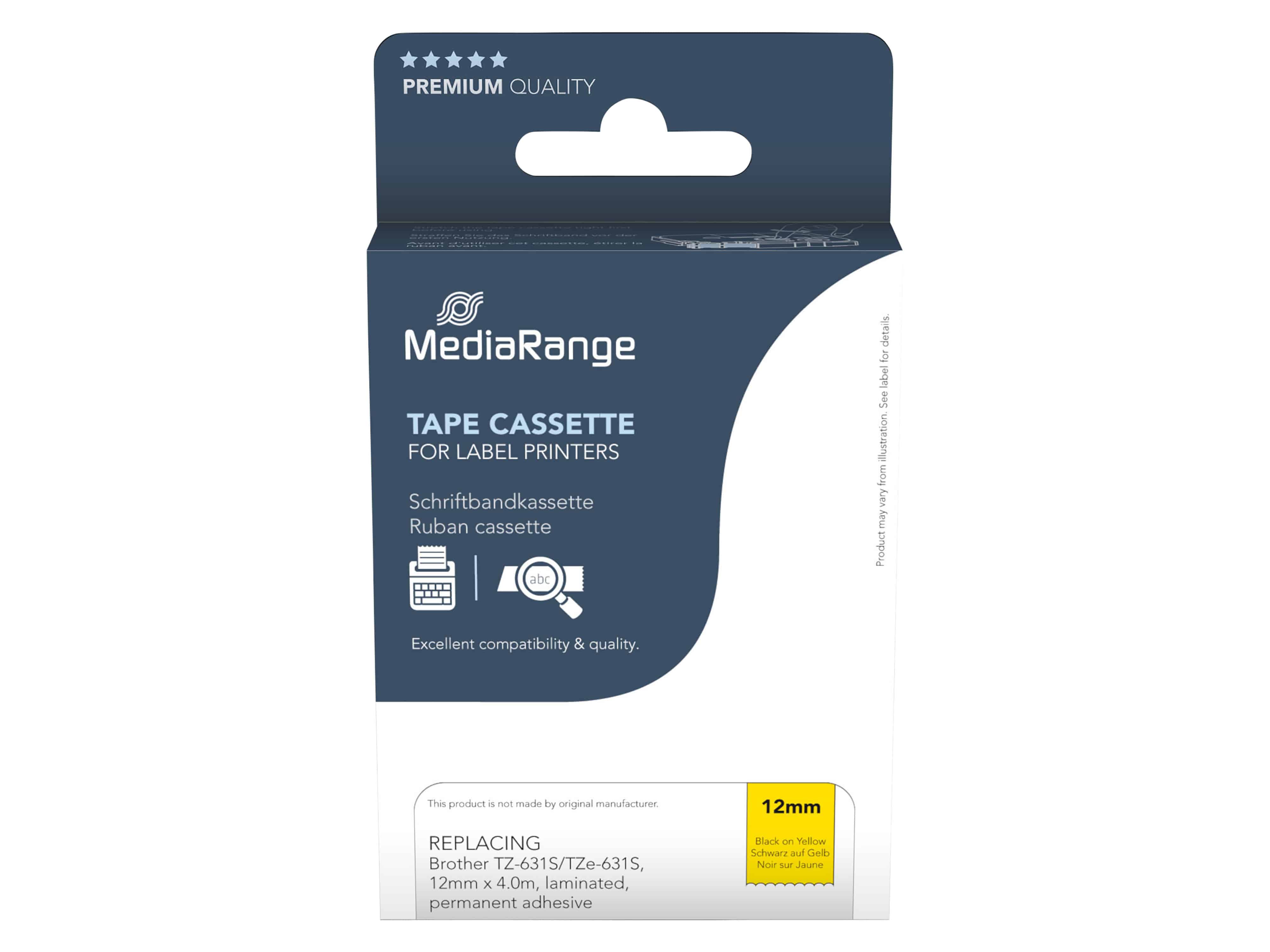 MEDIARANGE Schriftband MRBTZ631S , ersetzt Brother TZ-631S/TZe-631S MEDIARANGE Schriftband MRBTZ631S , ersetzt Brother TZ-631S/TZe-631S